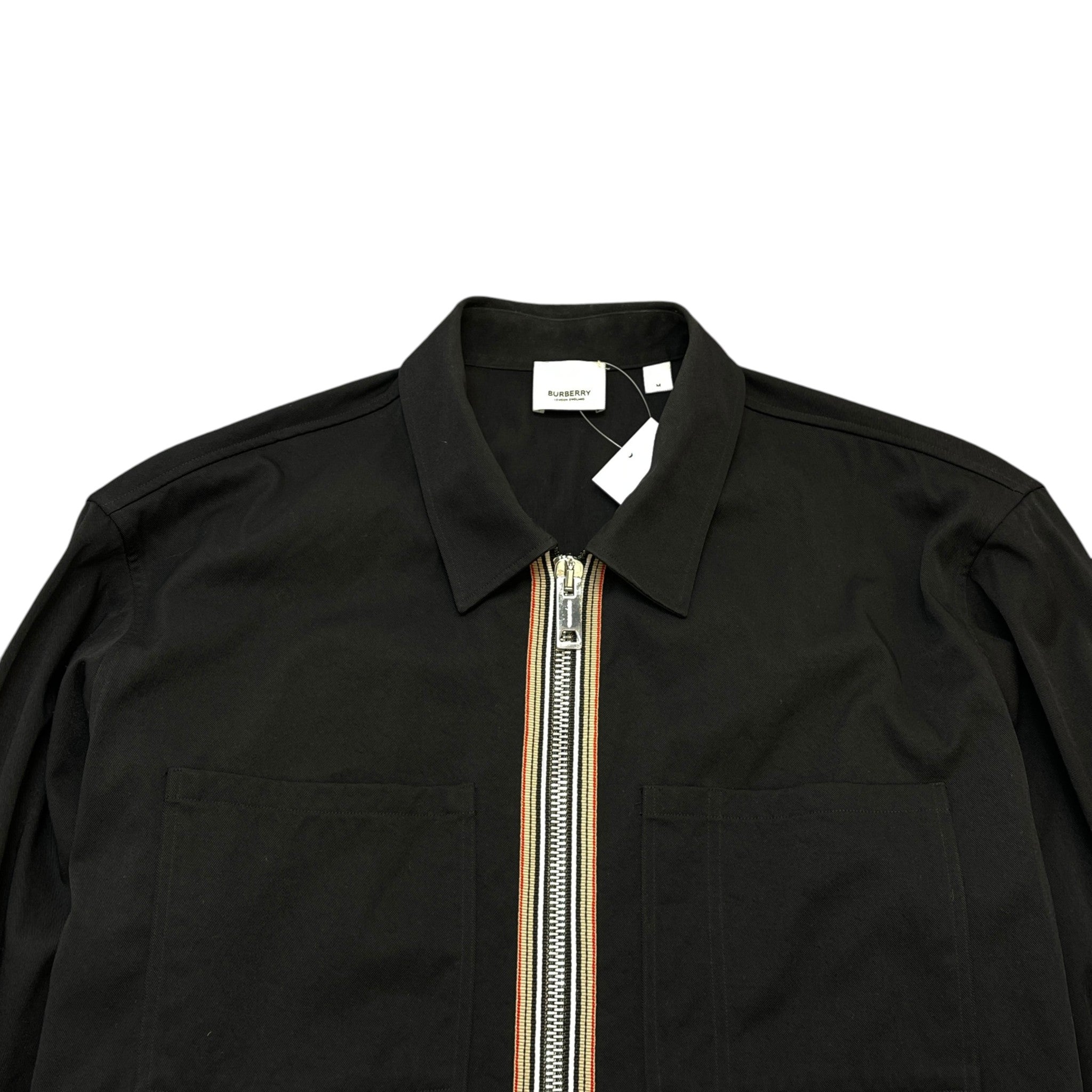 Men's Check Zip Jacket Black Size M