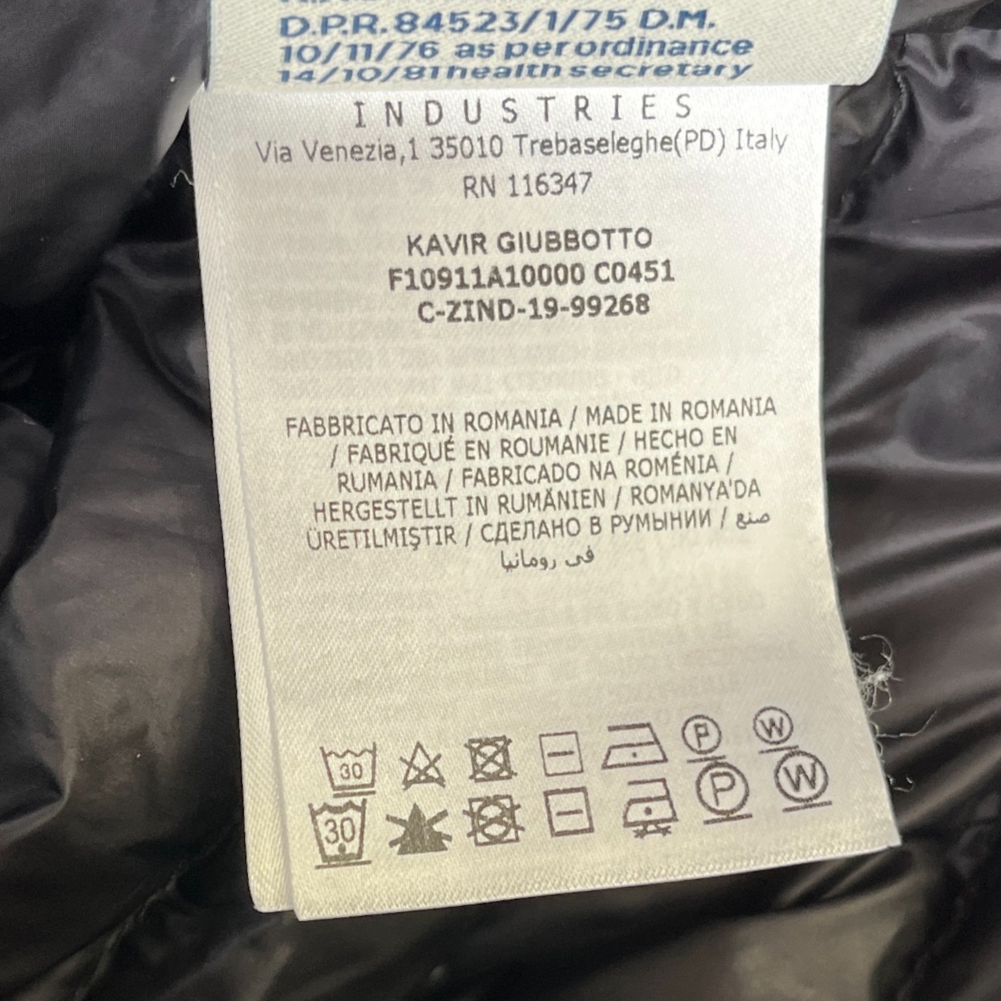 Men's Kavir Down Jacket Black Size 2 / M