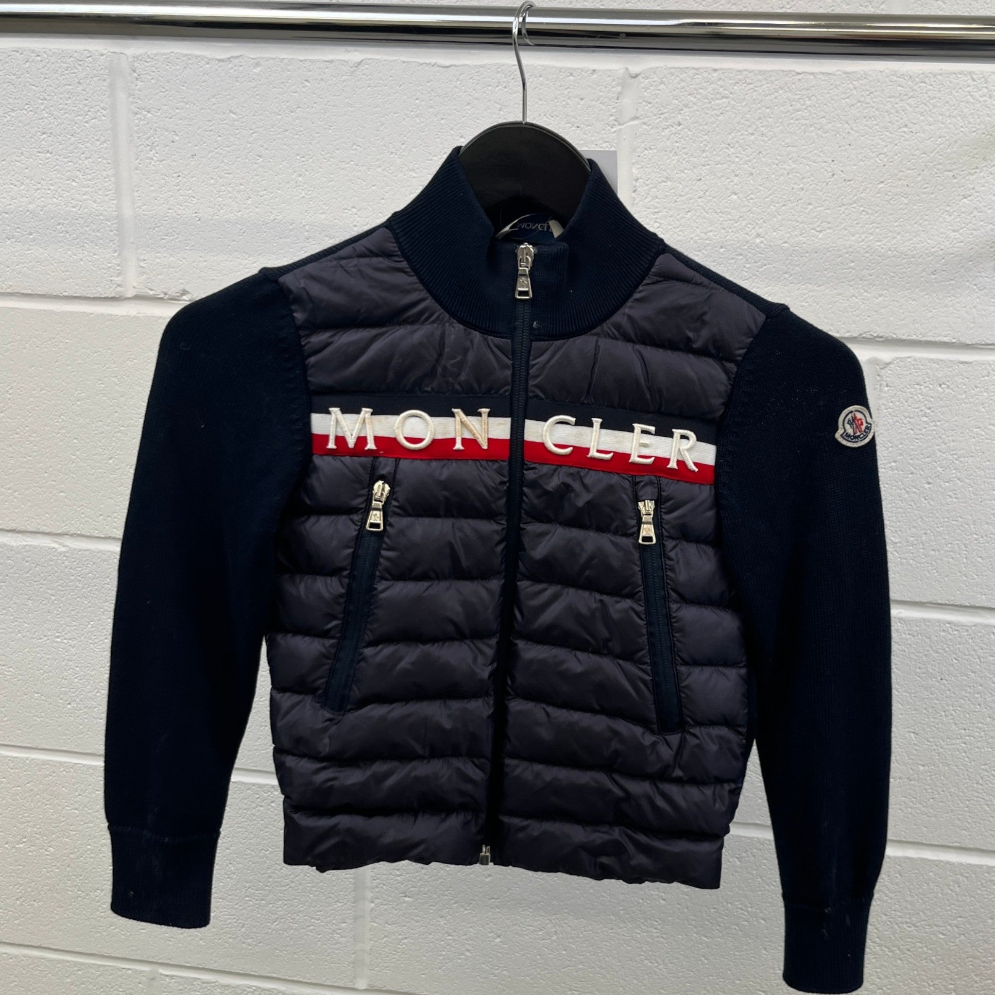 Men's Boys Age 8 Maglia Down Jacket Navy Size XXS
