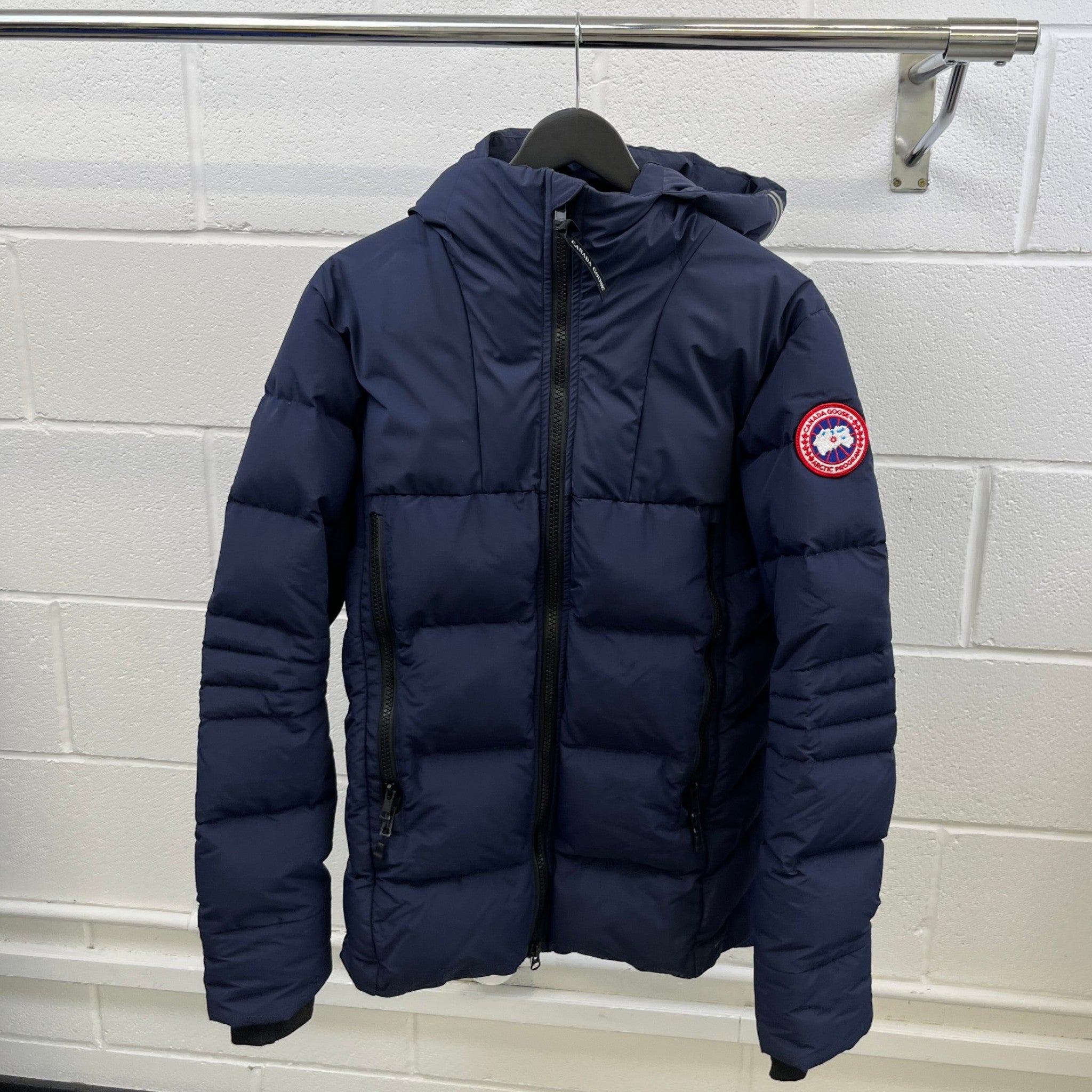 Men's Hybridge Down Jacket Navy Size M