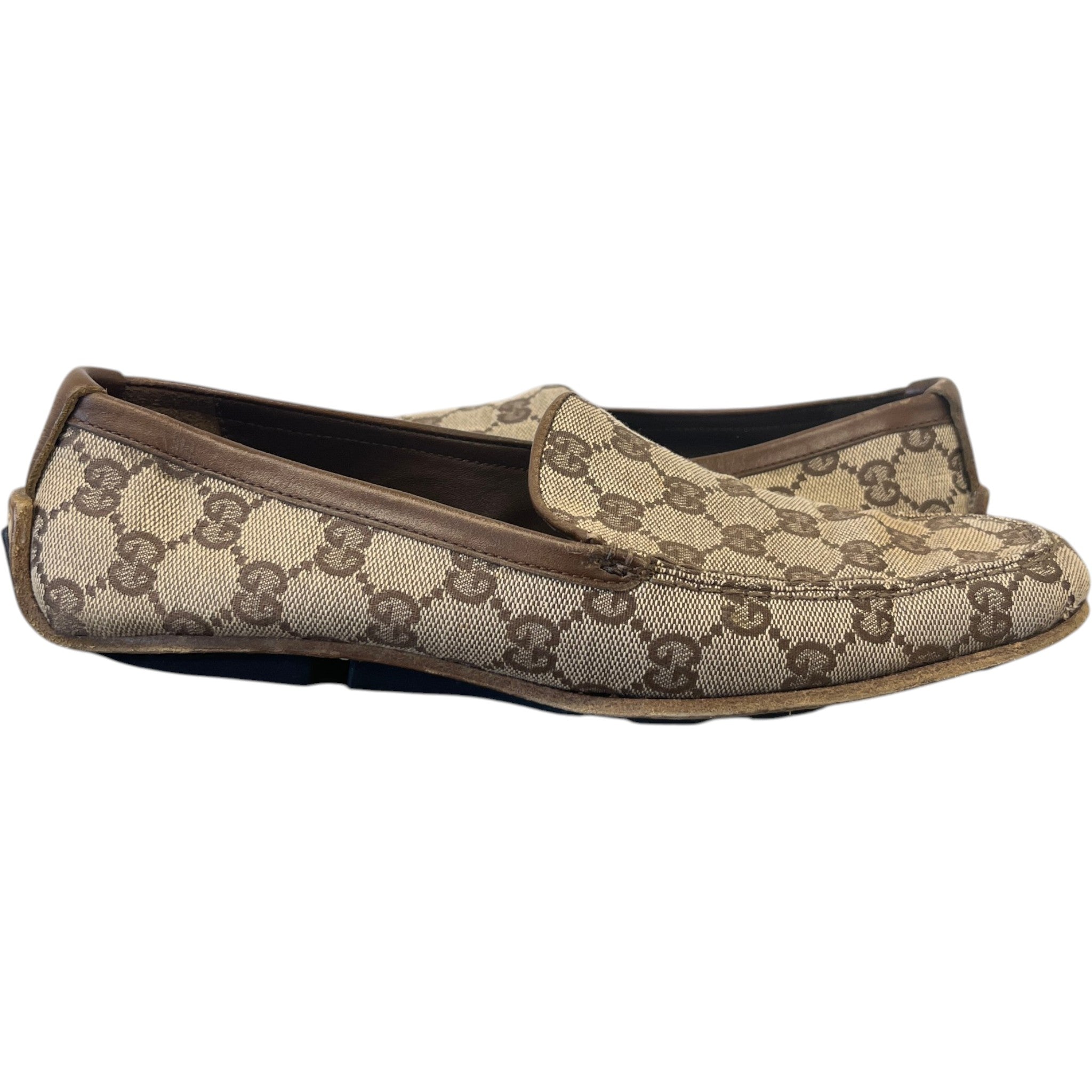 Women's Gg Supreme Loafers Beige Size EU 38.5 / UK 5.5