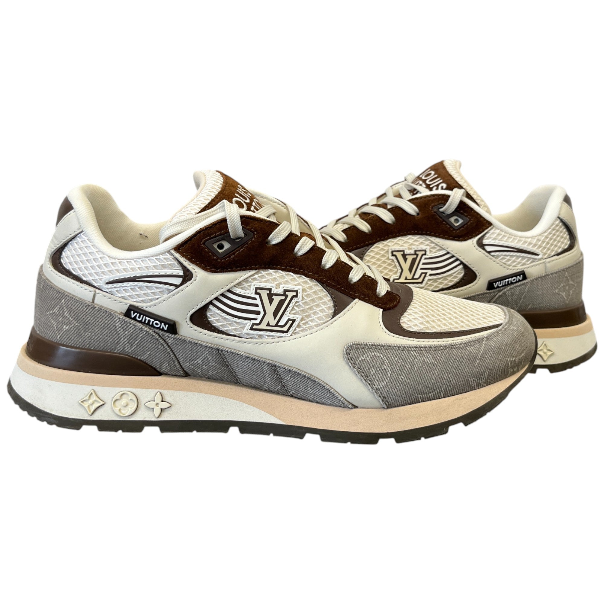 Men's Run Away Low Trainers Cream Size EU 42 / UK 8