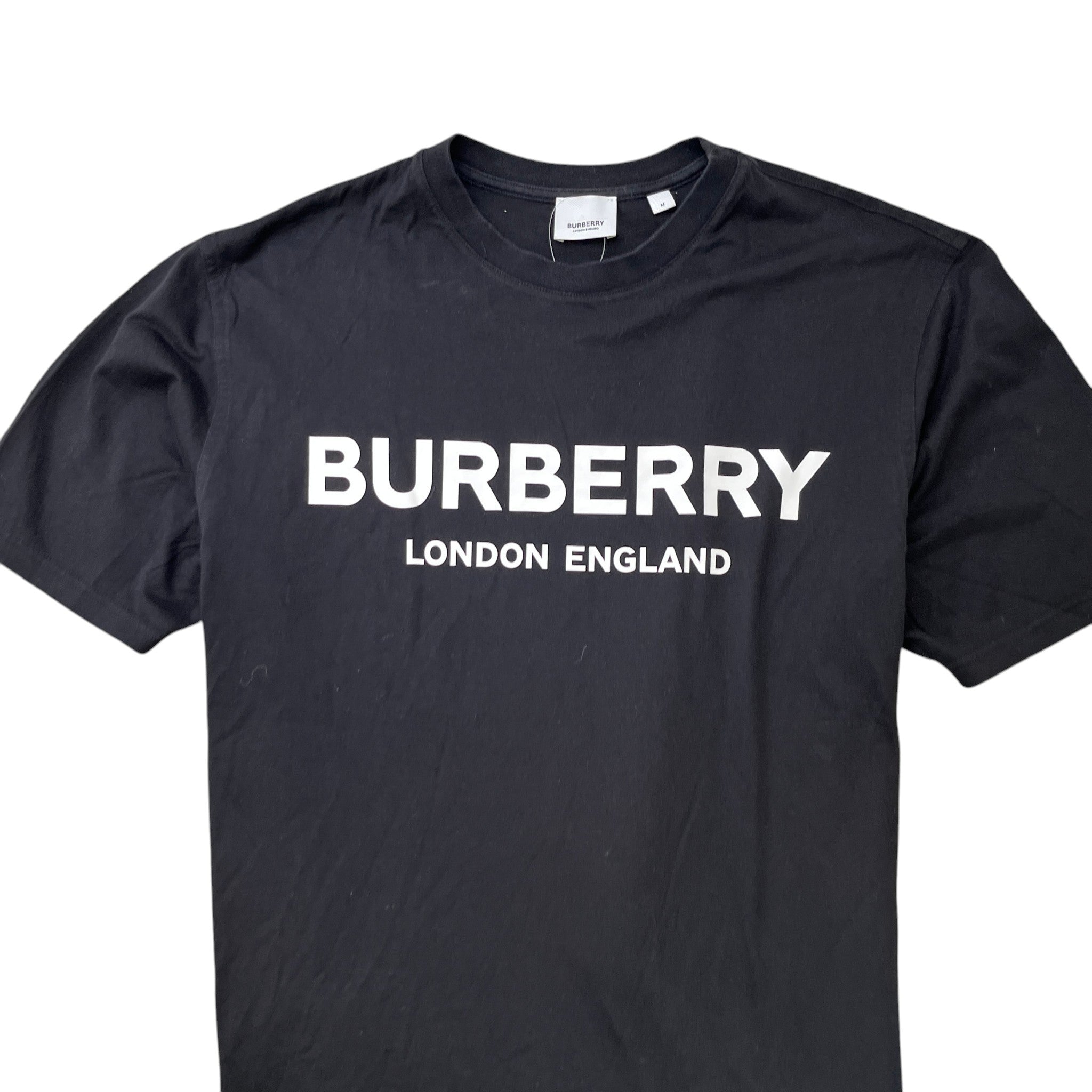 Men's Logo Print T-Shirt Black Size M