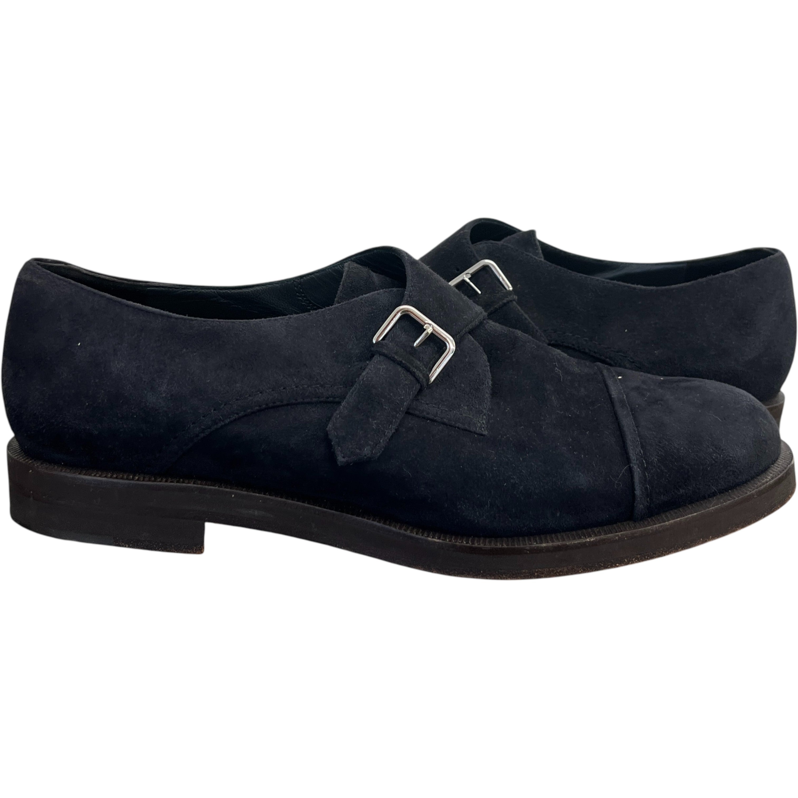 Women's Meryl Monk Strap Suede Loafers Charcoal Size EU 38.5 / UK 5.5