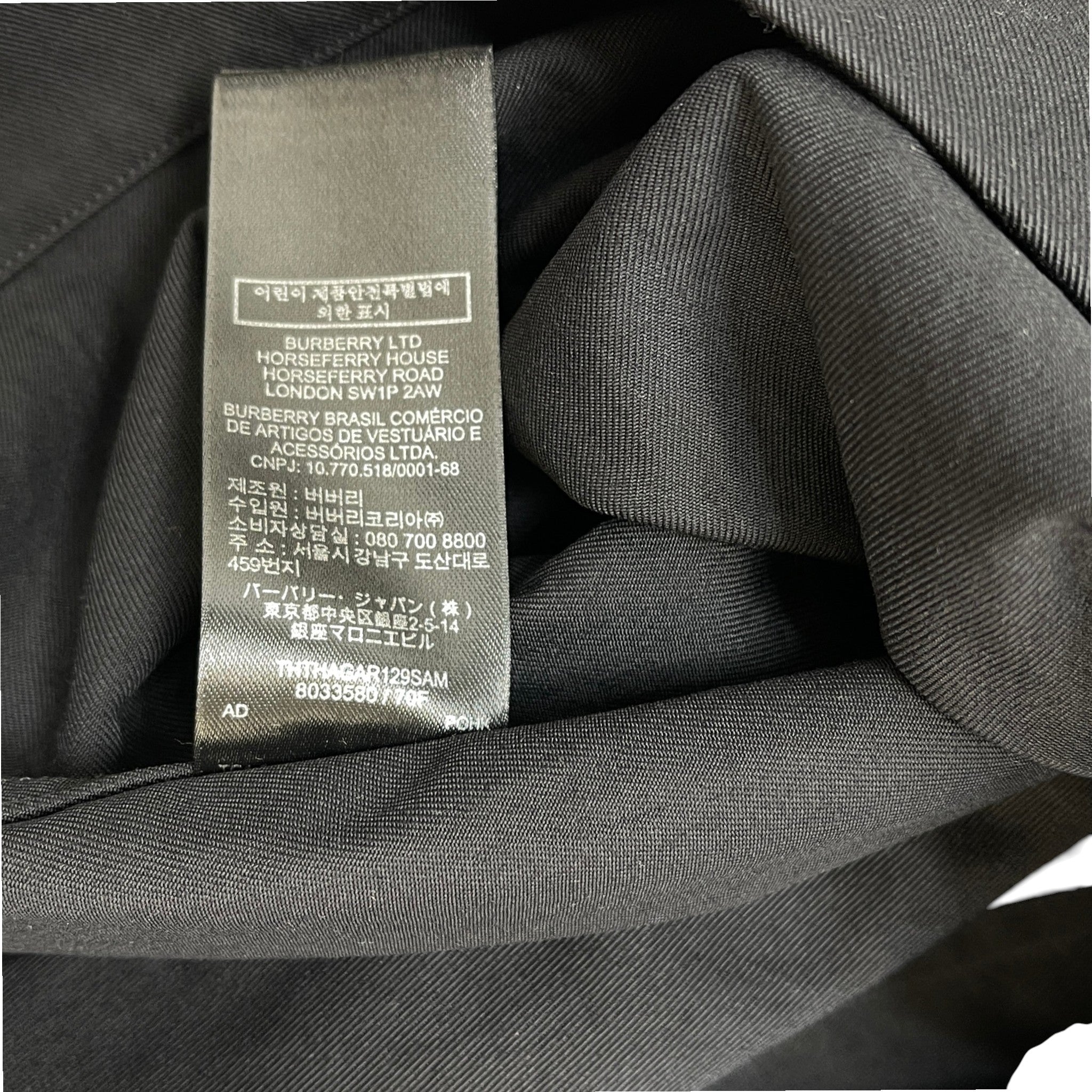 Men's Check Zip Jacket Black Size M