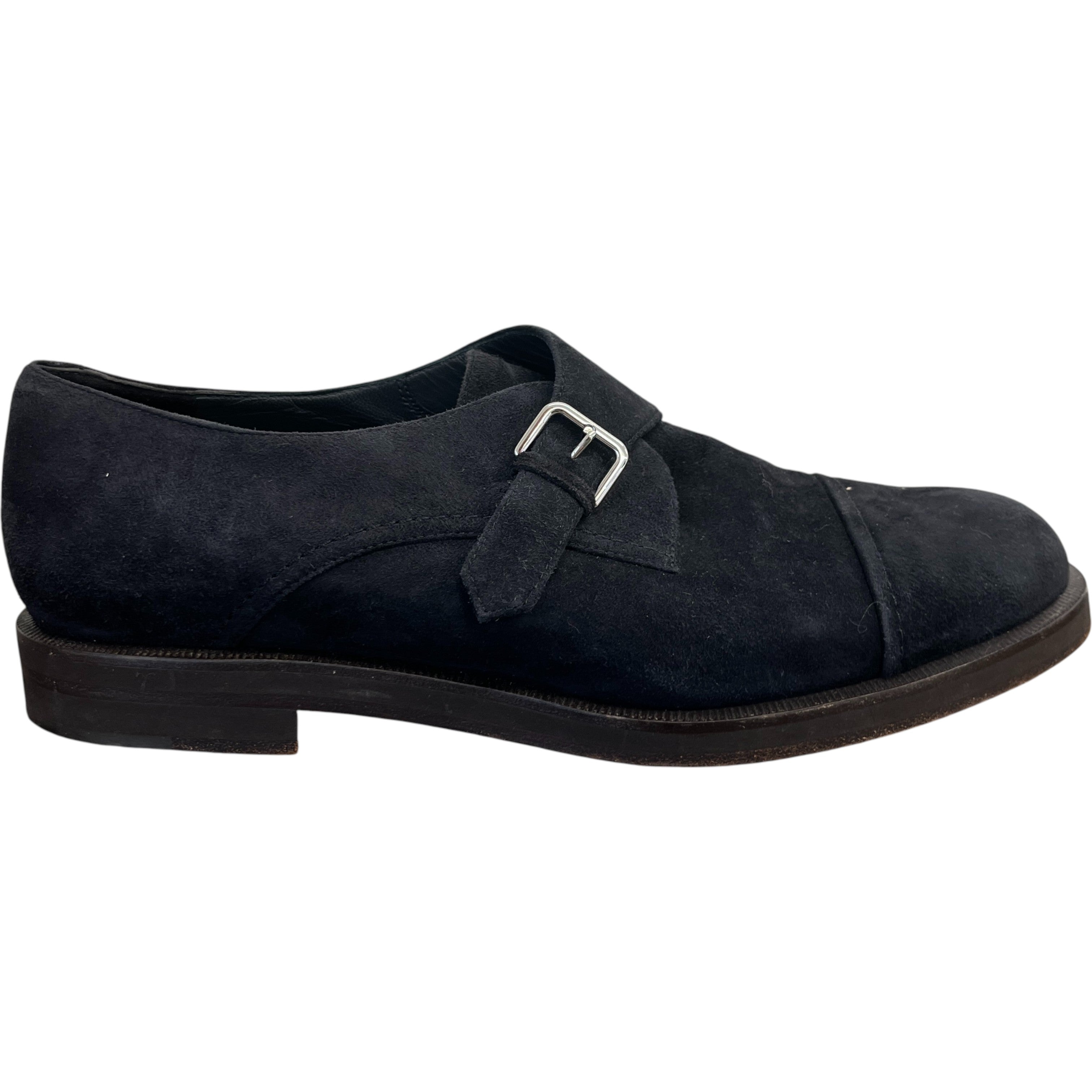 Women's Meryl Monk Strap Suede Loafers Charcoal Size EU 38.5 / UK 5.5