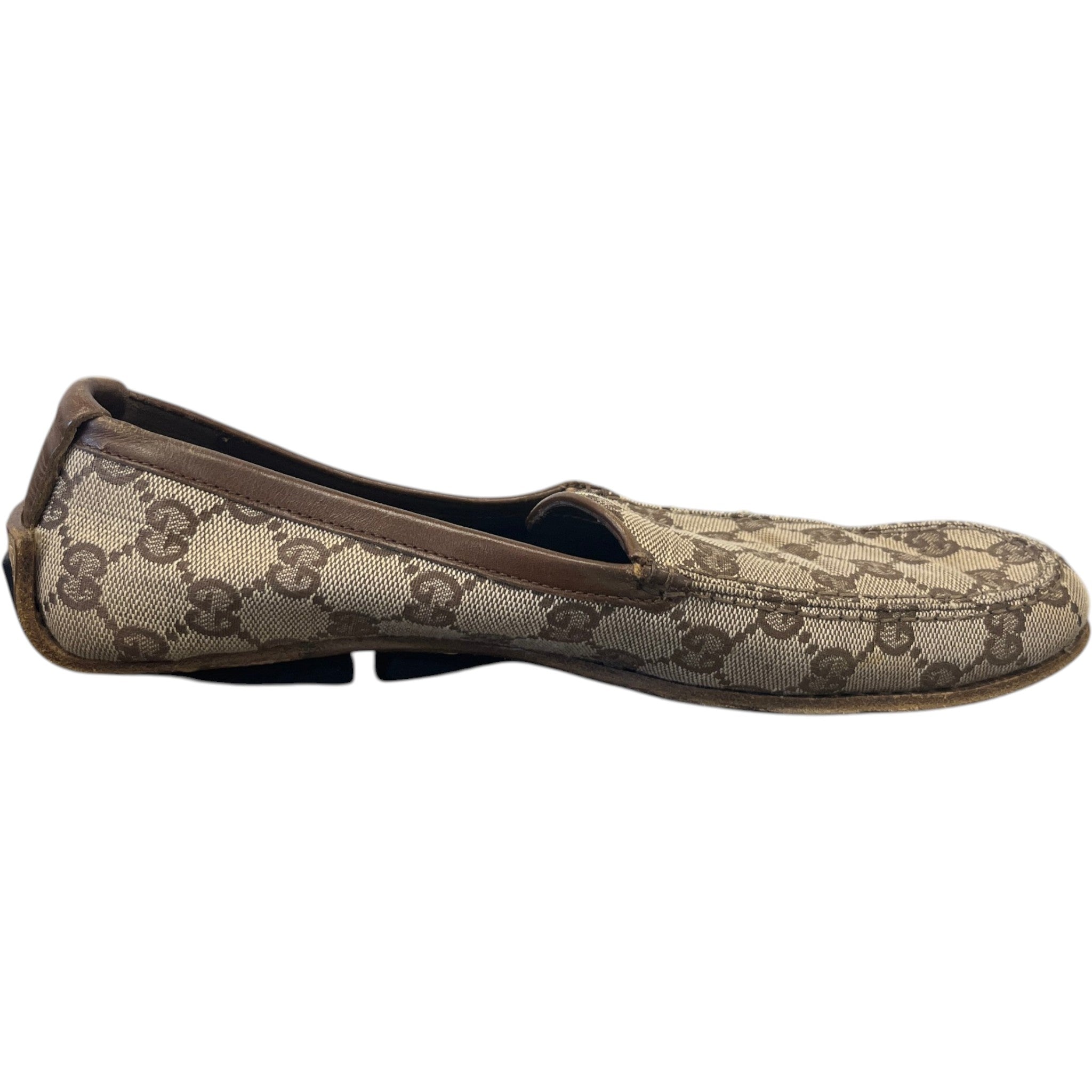 Women's Gg Supreme Loafers Beige Size EU 38.5 / UK 5.5