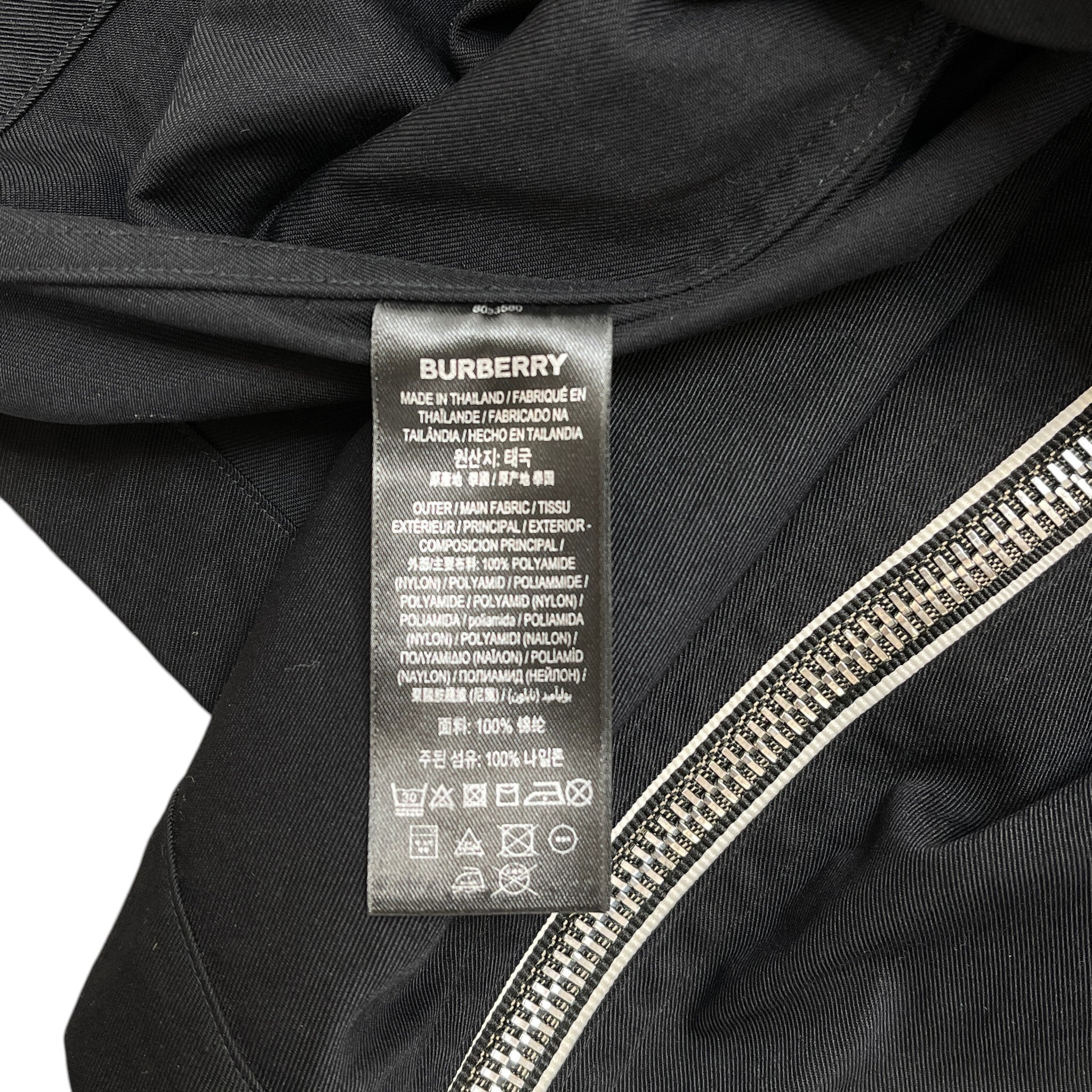 Men's Check Zip Jacket Black Size M