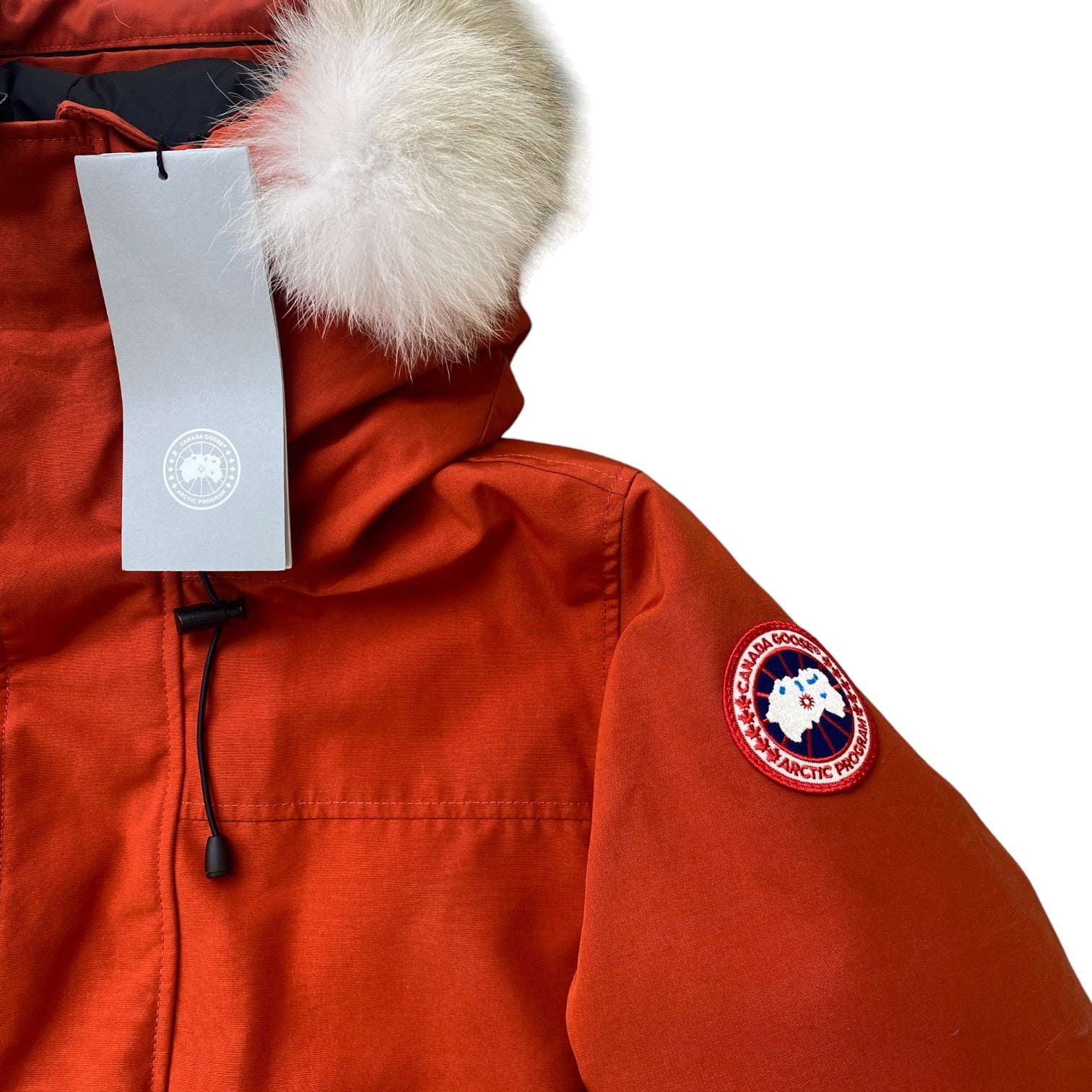 Men's Langford Parka Down Jacket Burnt Orange Size S