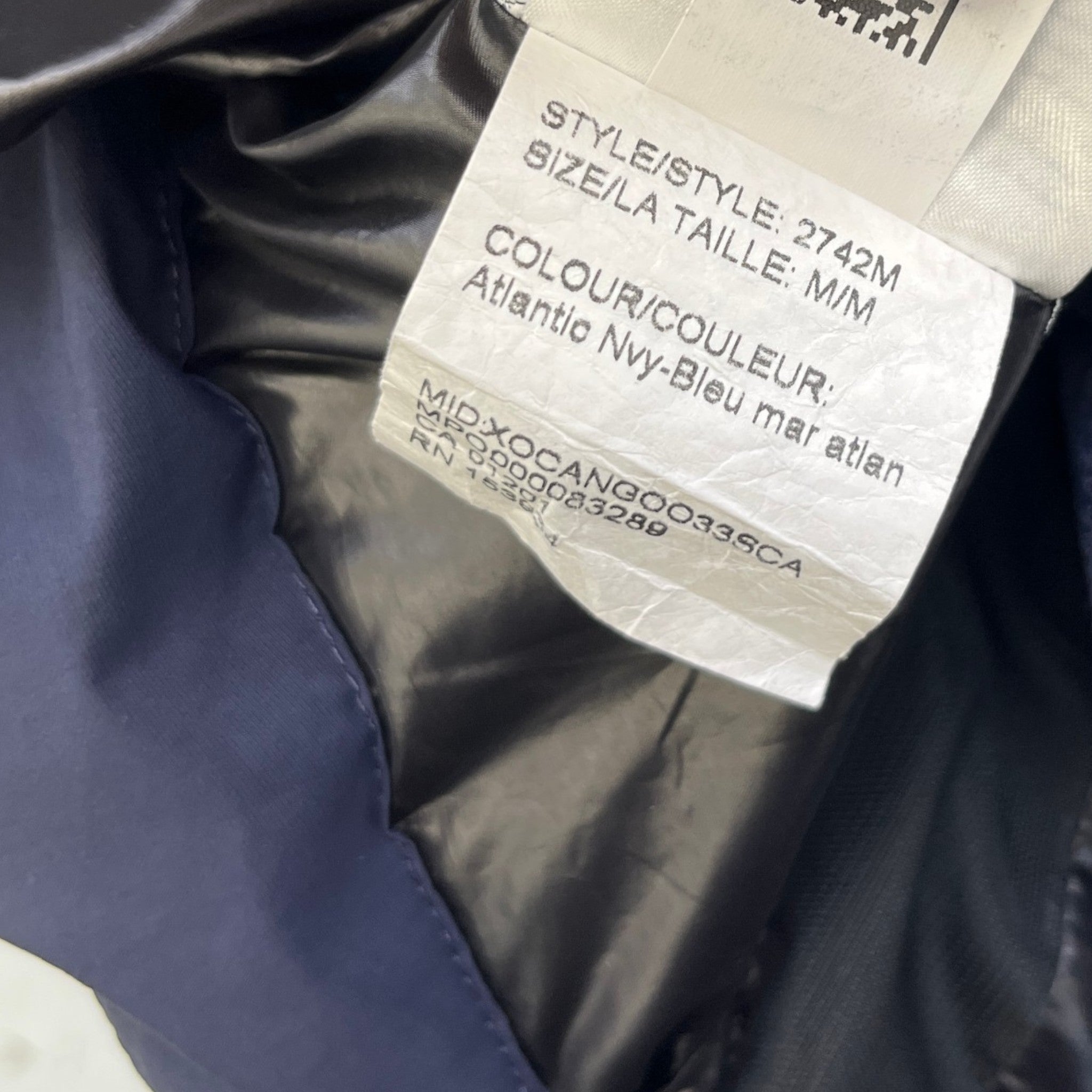 Men's Hybridge Down Jacket Navy Size M