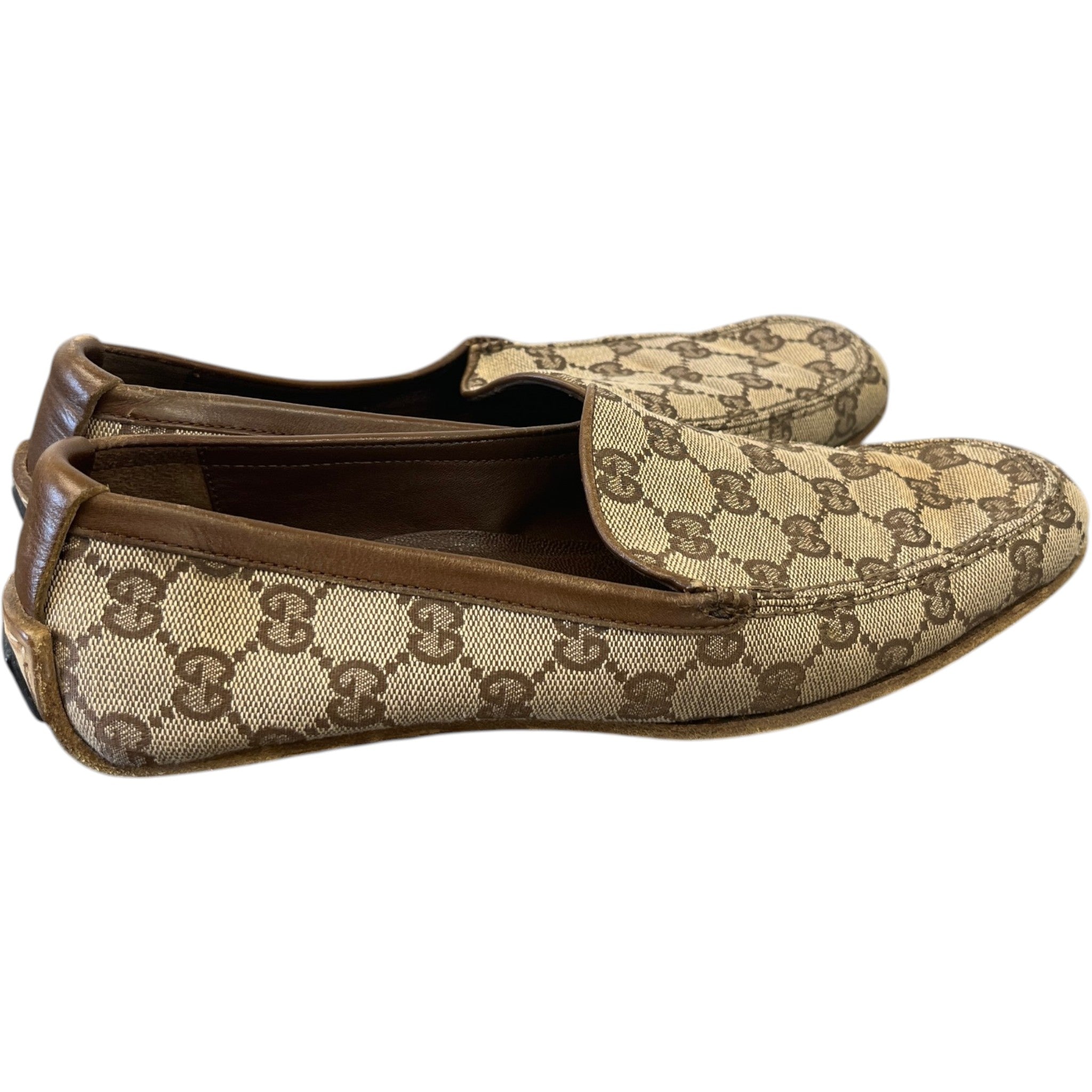 Women's Gg Supreme Loafers Beige Size EU 38.5 / UK 5.5