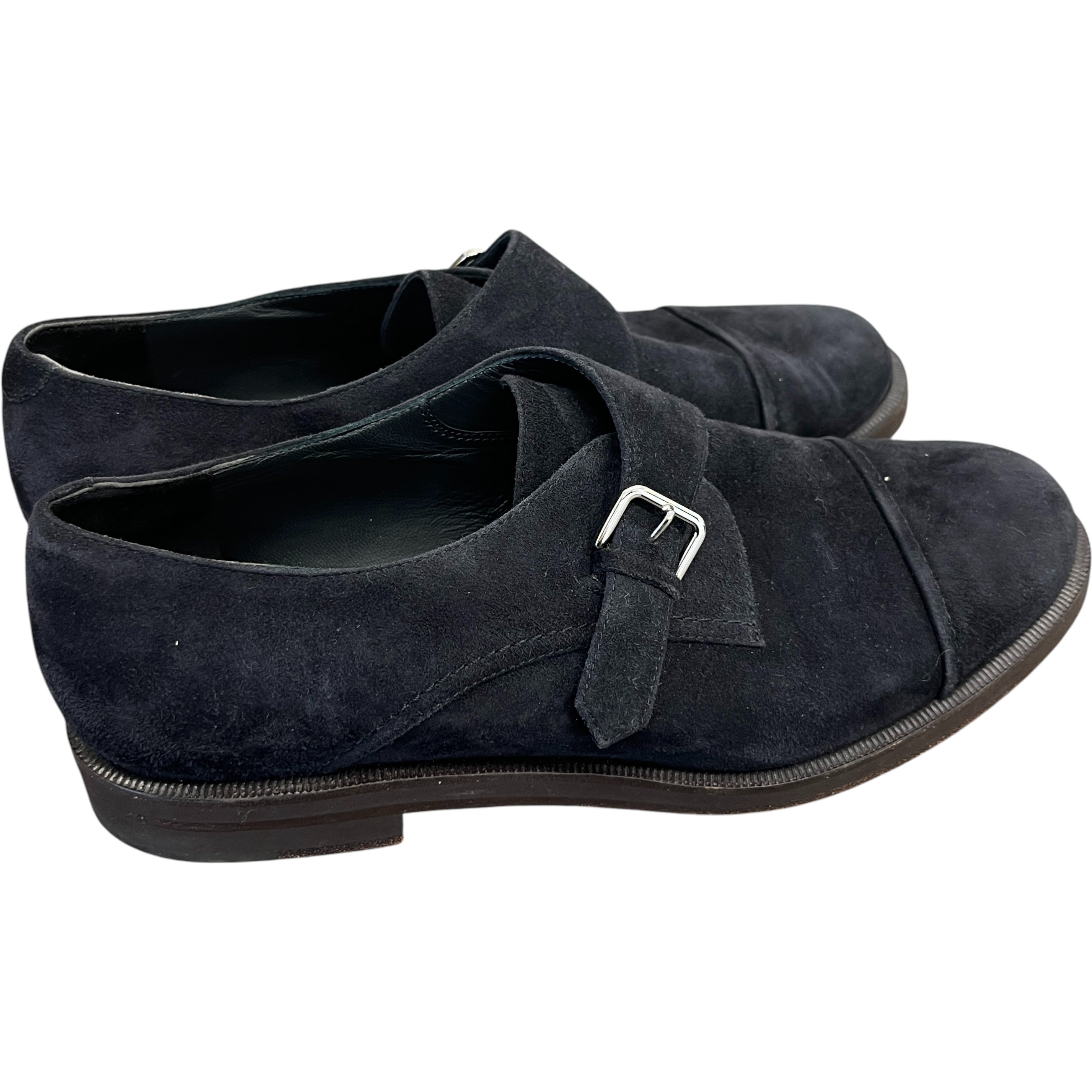 Women's Meryl Monk Strap Suede Loafers Charcoal Size EU 38.5 / UK 5.5