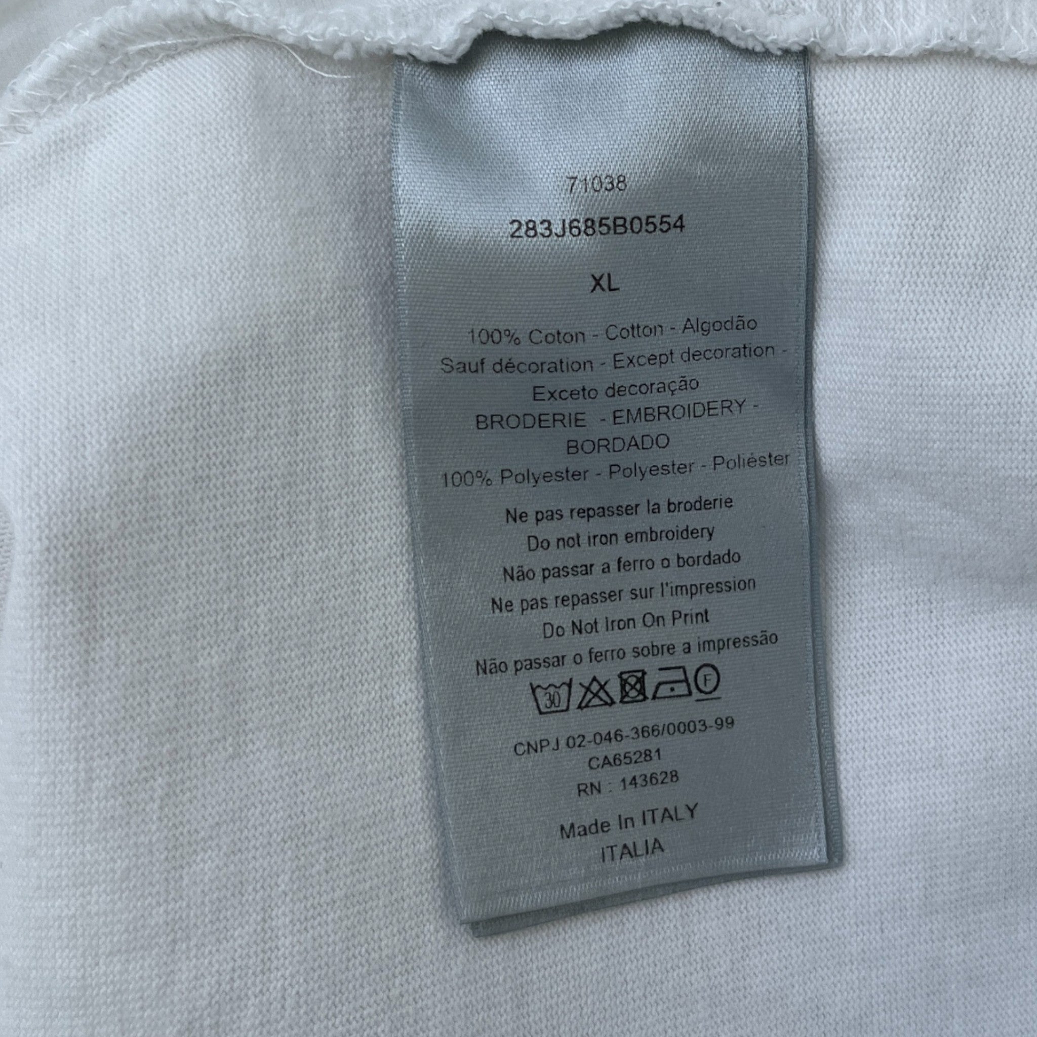 Men's X Cactus Jack T-Shirt White Size XL