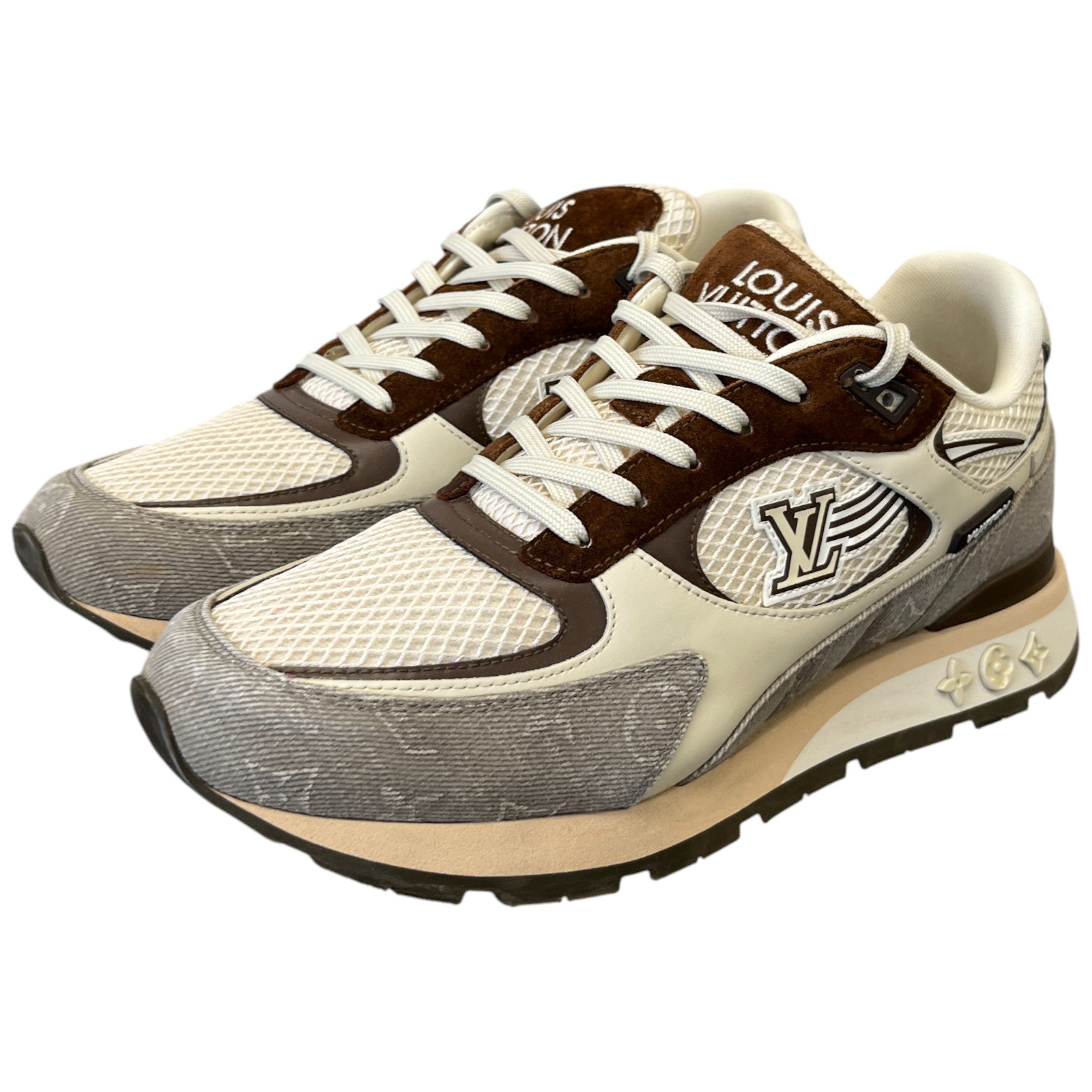 Men's Run Away Low Trainers Cream Size EU 42 / UK 8