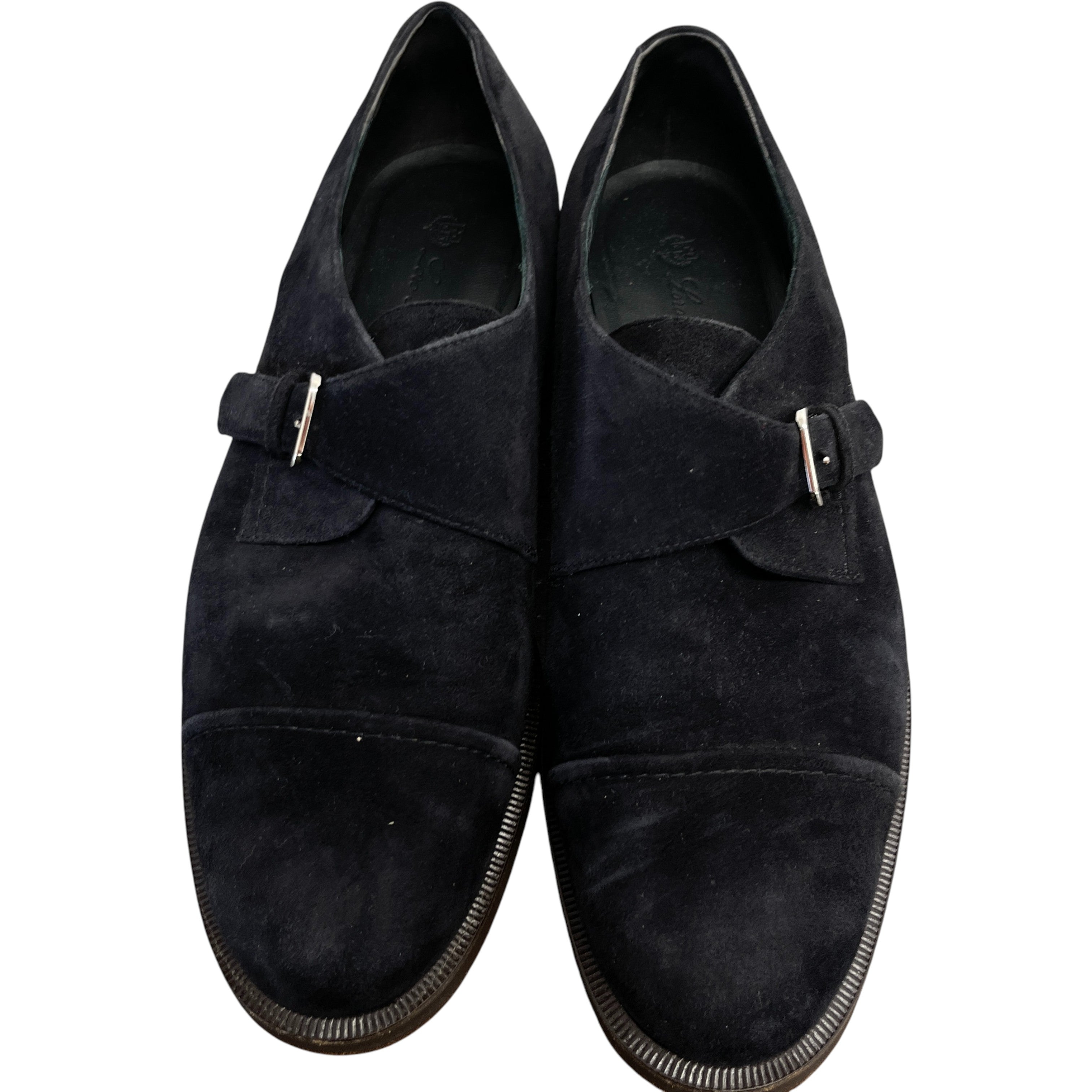 Women's Meryl Monk Strap Suede Loafers Charcoal Size EU 38.5 / UK 5.5