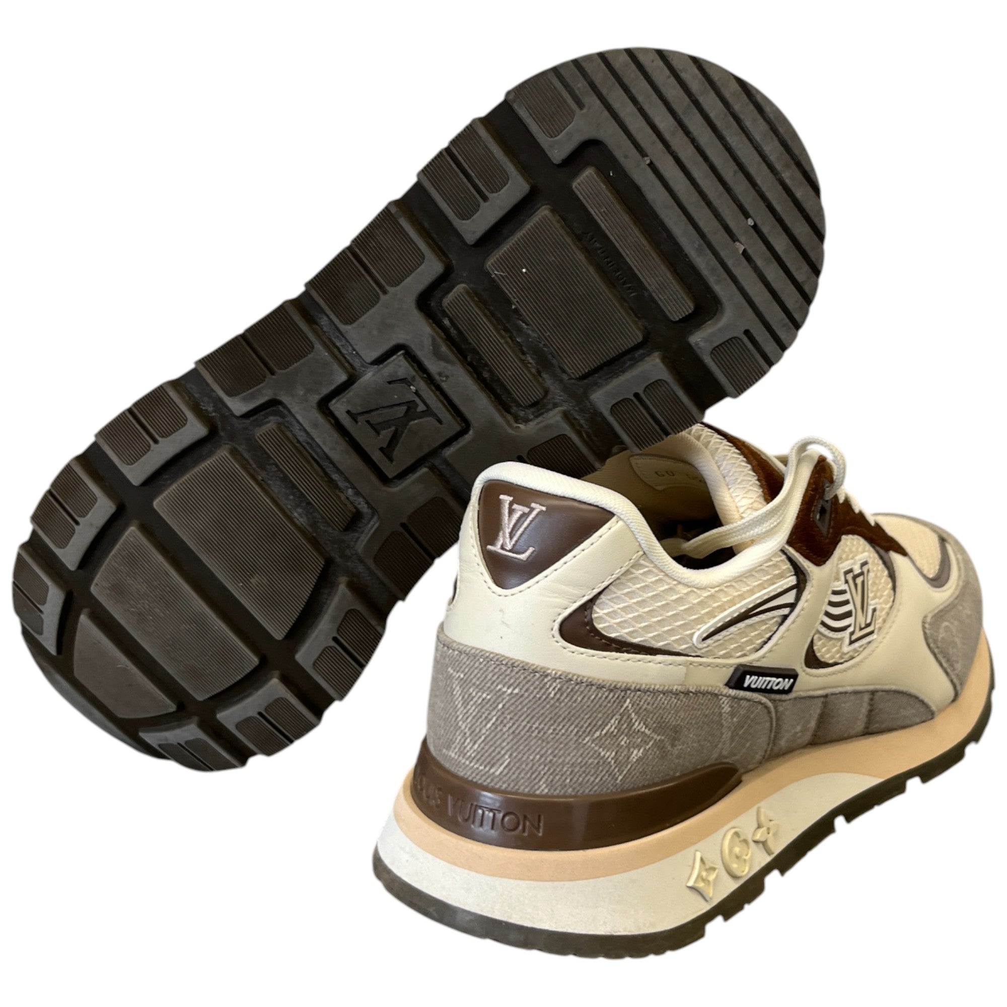 Men's Run Away Low Trainers Cream Size EU 42 / UK 8