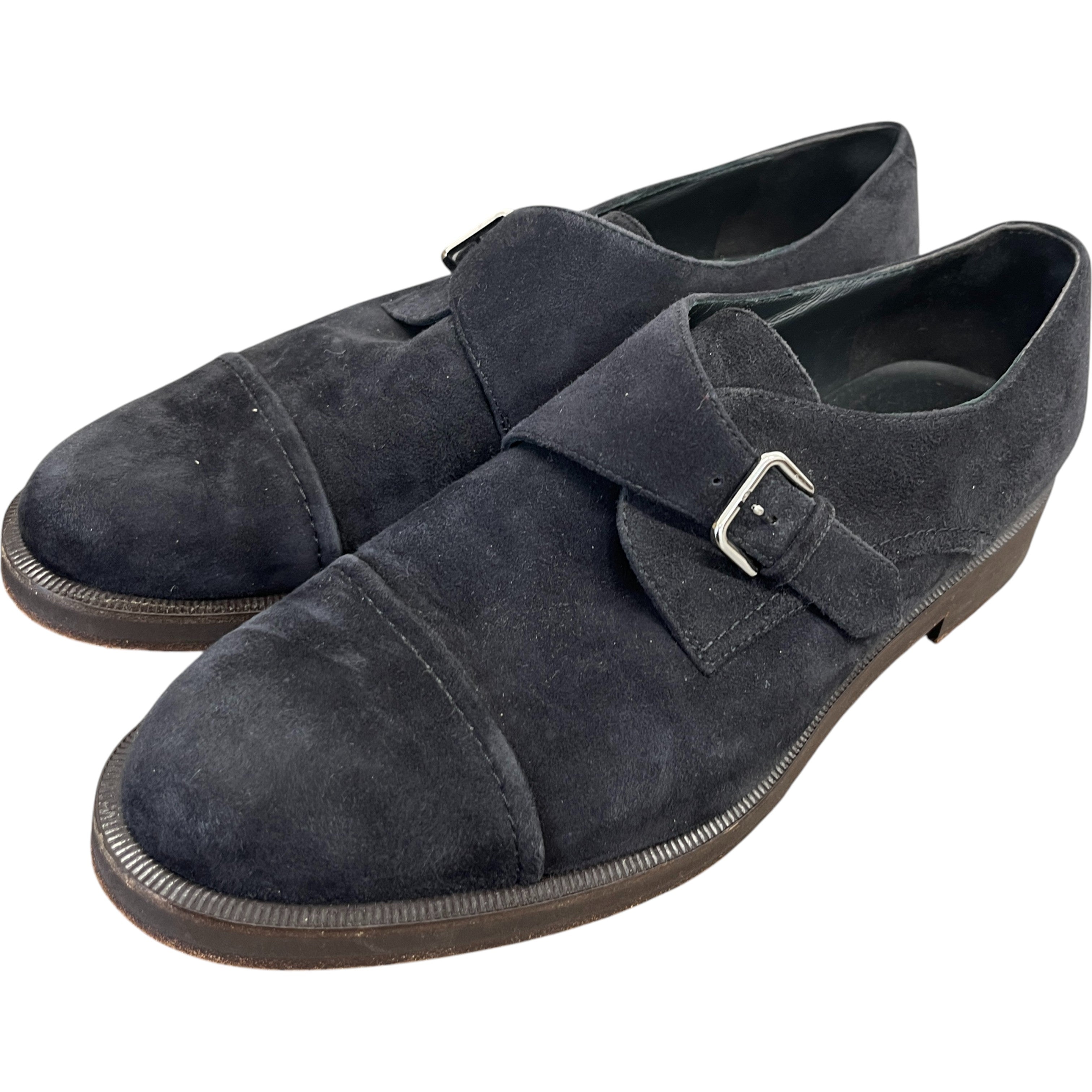 Women's Meryl Monk Strap Suede Loafers Charcoal Size EU 38.5 / UK 5.5