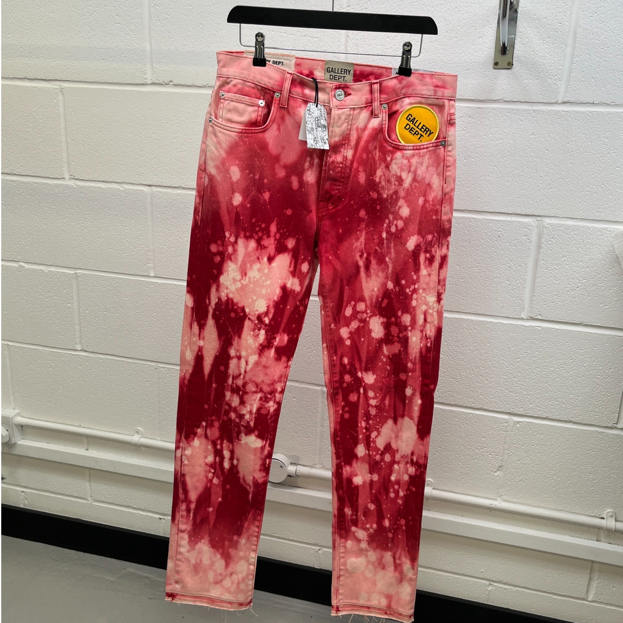 Men's Biscayne Tie-Dye Jeans Pink Size Waist 30"