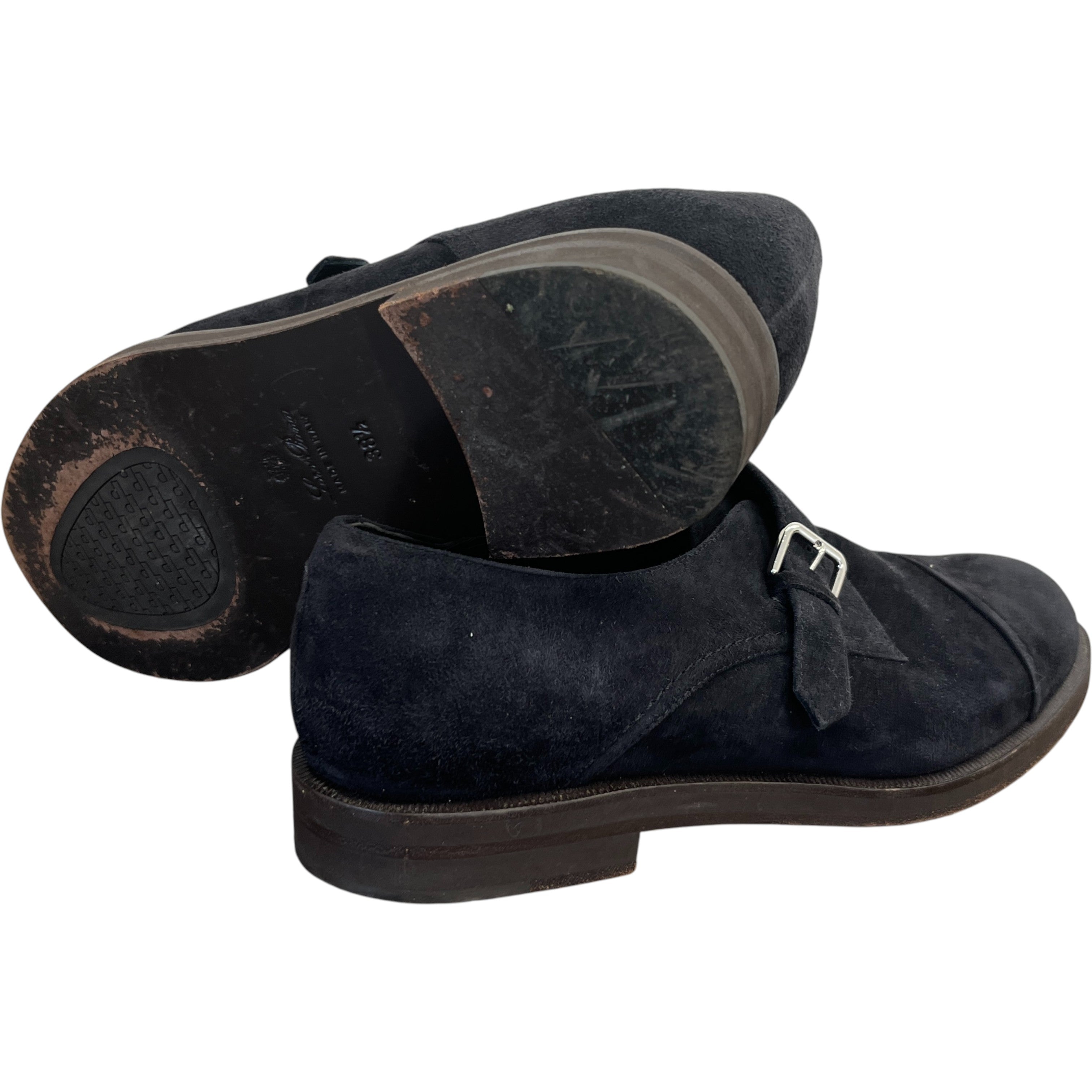Women's Meryl Monk Strap Suede Loafers Charcoal Size EU 38.5 / UK 5.5