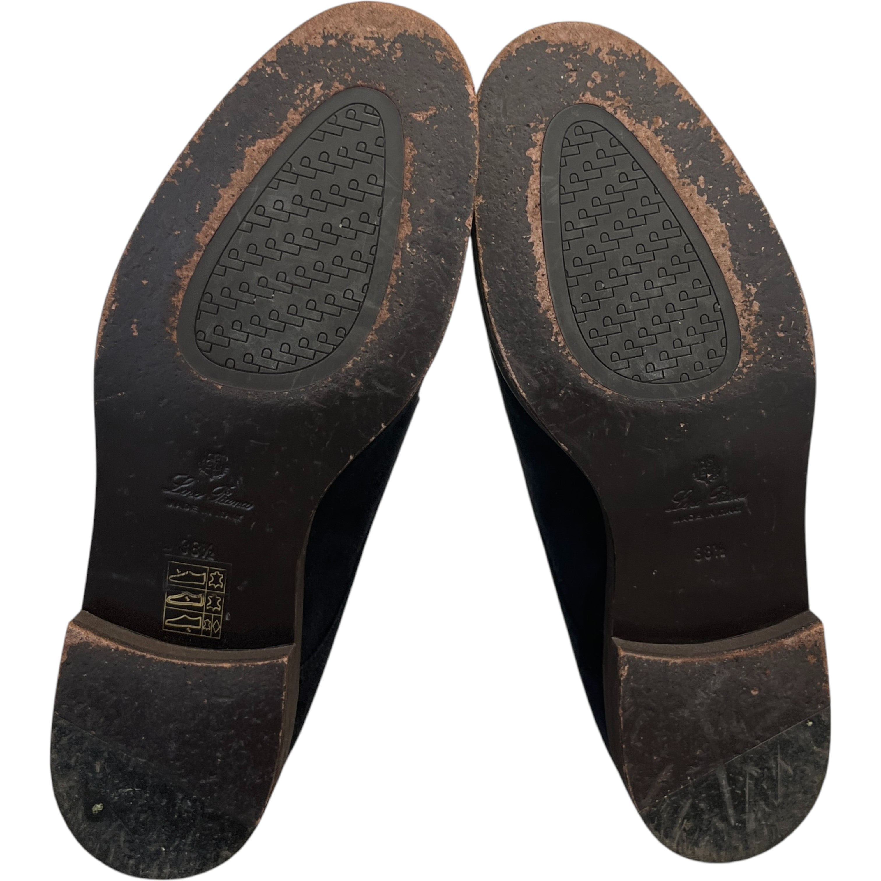 Women's Meryl Monk Strap Suede Loafers Charcoal Size EU 38.5 / UK 5.5