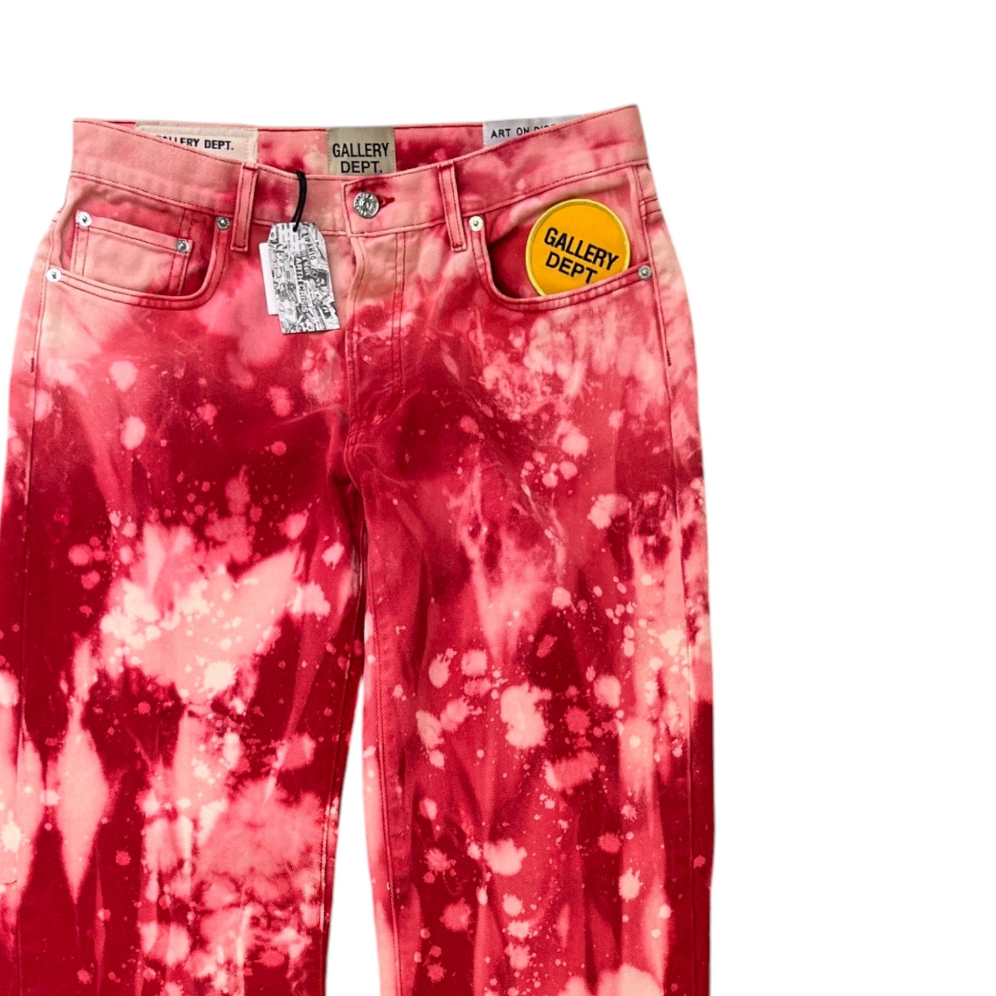 Men's Biscayne Tie-Dye Jeans Pink Size Waist 30"