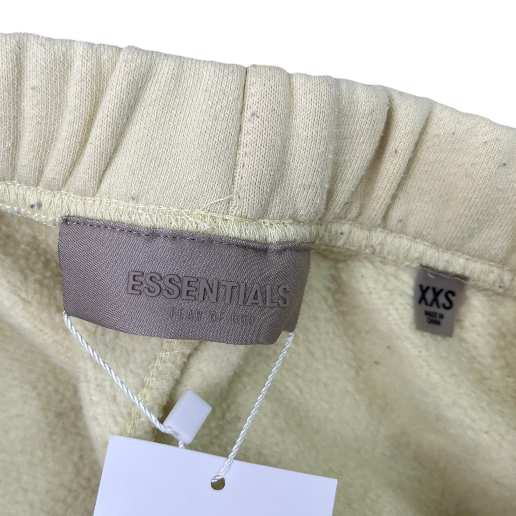 Men's Fear Of God Logo Print Joggers Yellow Size XXS