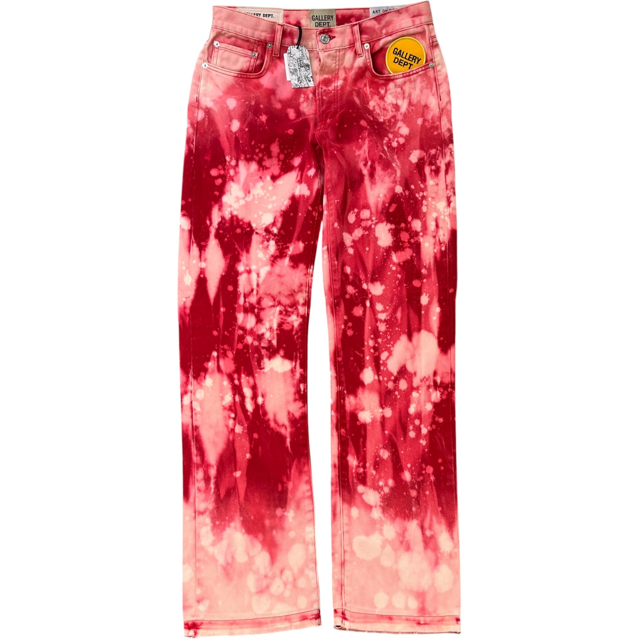 Men's Biscayne Tie-Dye Jeans Pink Size Waist 30"