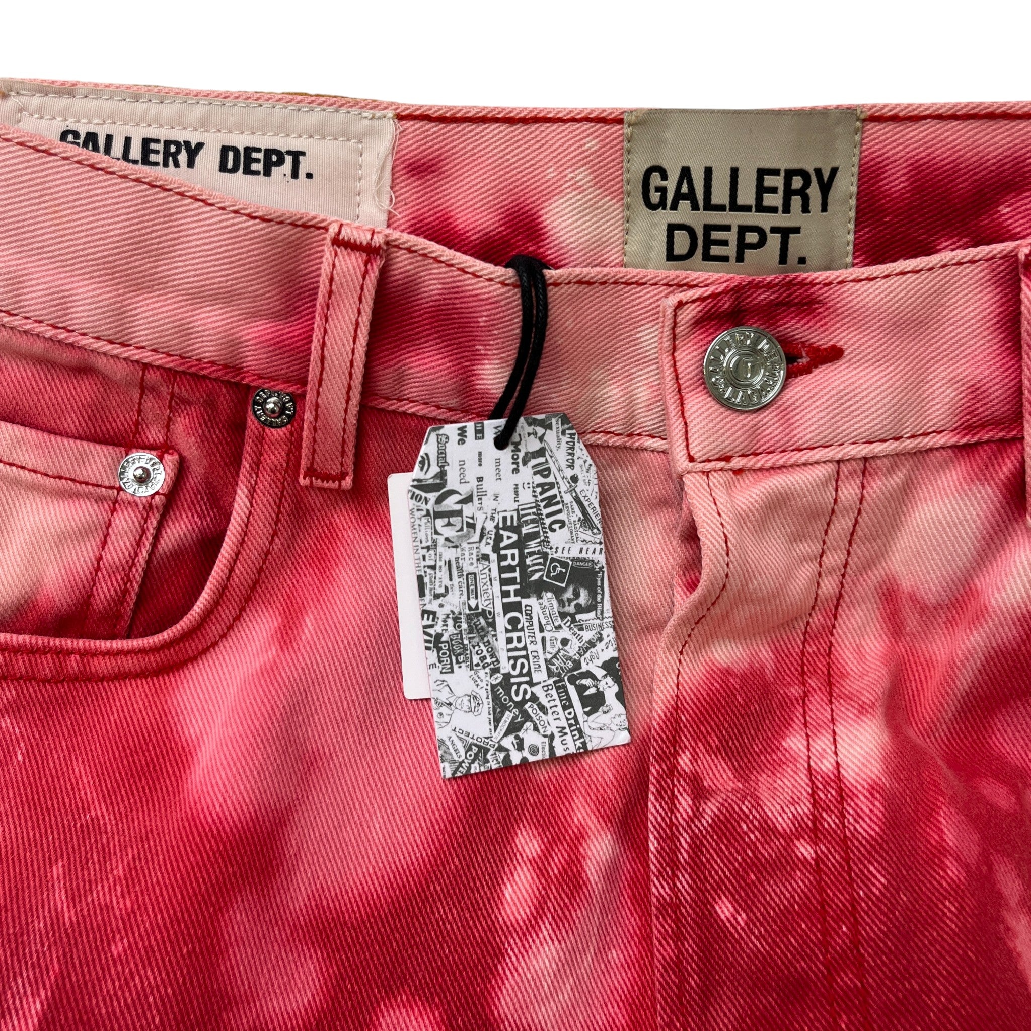 Men's Biscayne Tie-Dye Jeans Pink Size Waist 30"