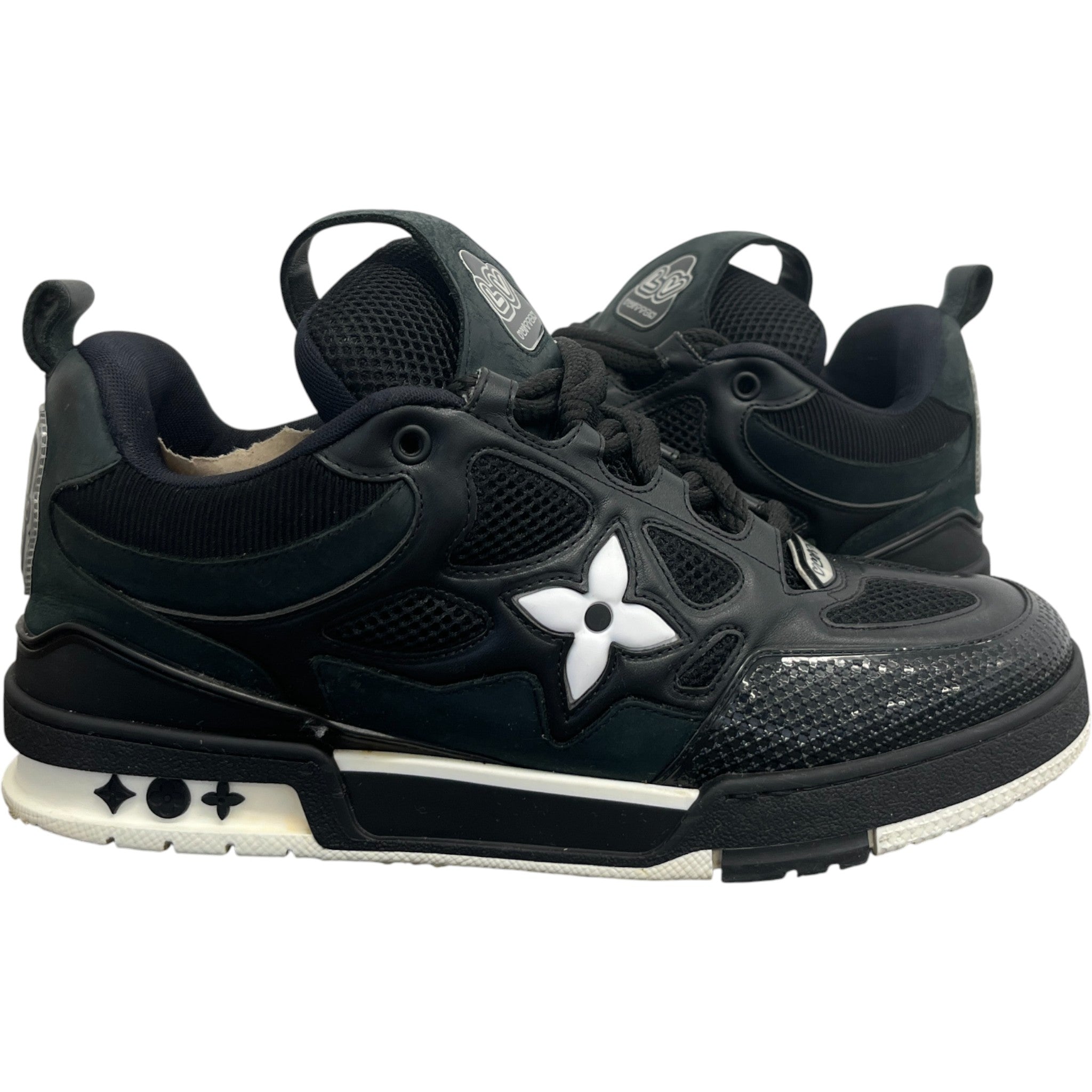 Men's Lv Skate Low Trainers Black Size EU 42 / UK 8