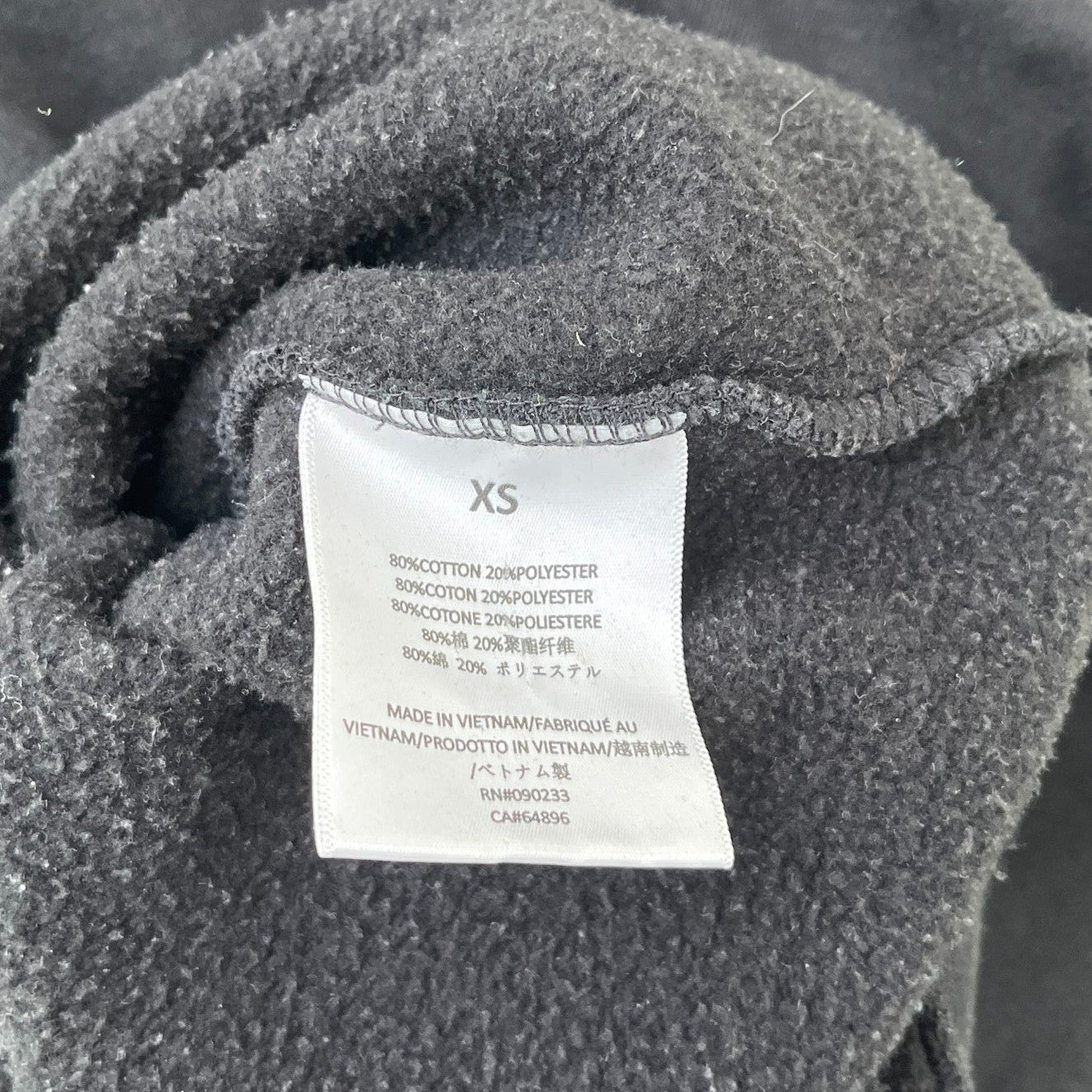 Men's Fear Of God Hoodie Black Size XS