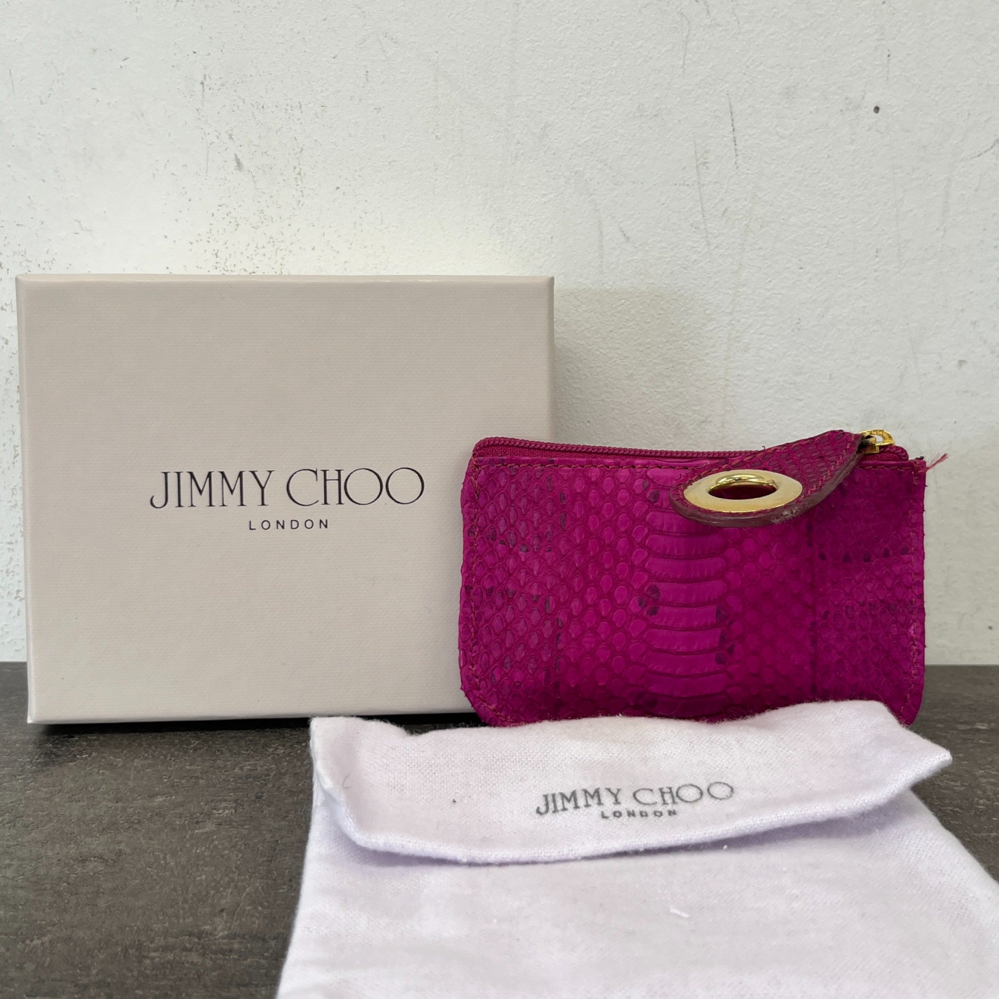 Women's Snake Print Purse Pink