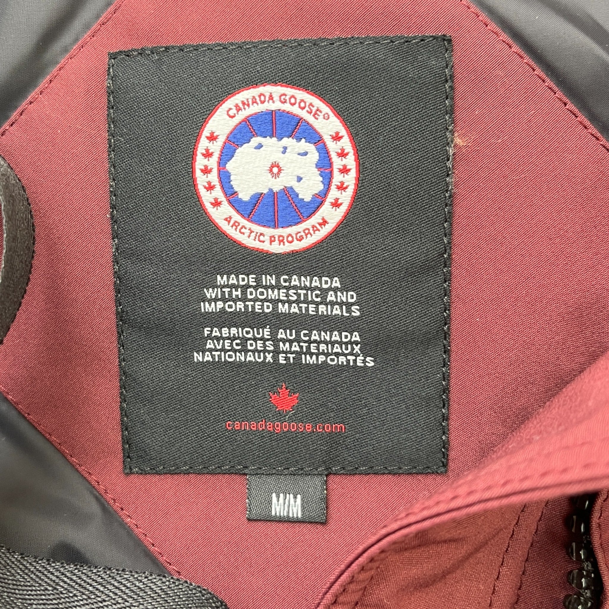 Women's Trillium Down Jacket Burgundy Size M