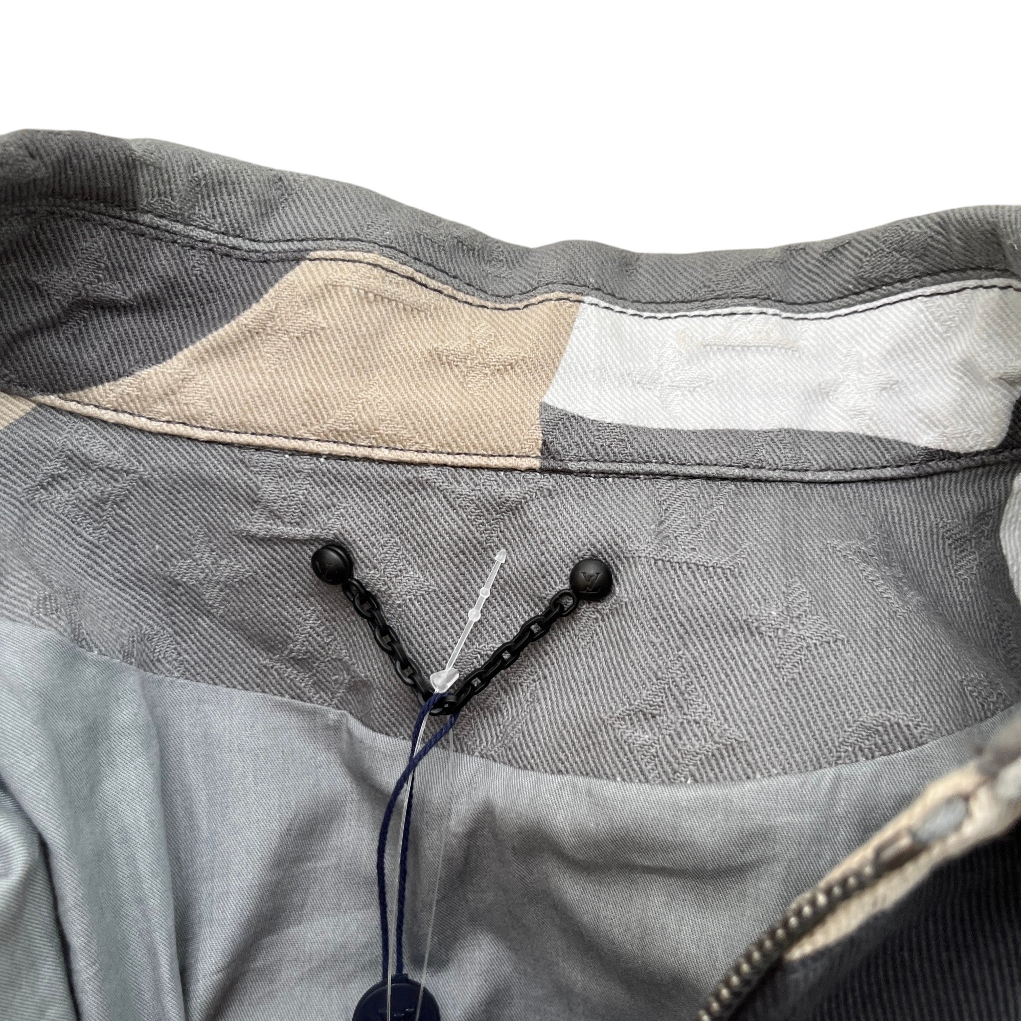 Men's Patchwork Portrait Jacket Grey Size IT 44 / XS