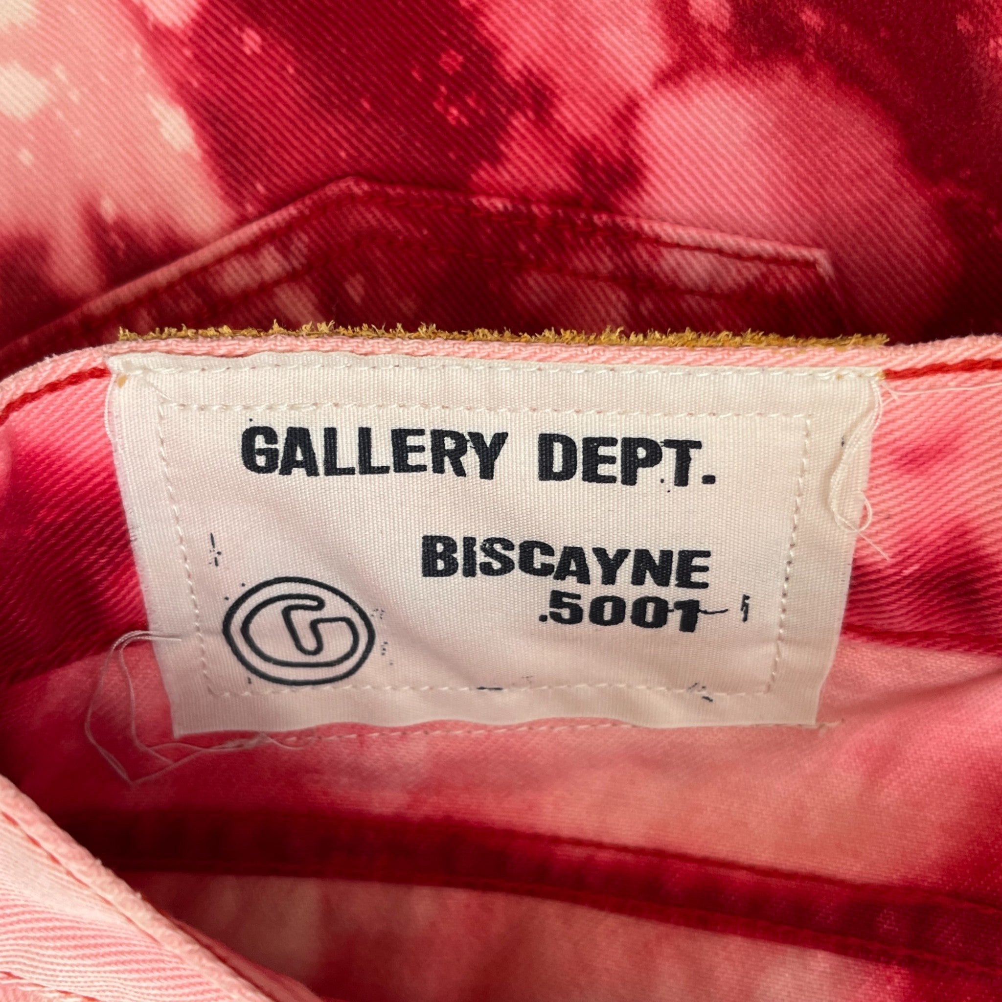 Men's Biscayne Tie-Dye Jeans Pink Size Waist 30"