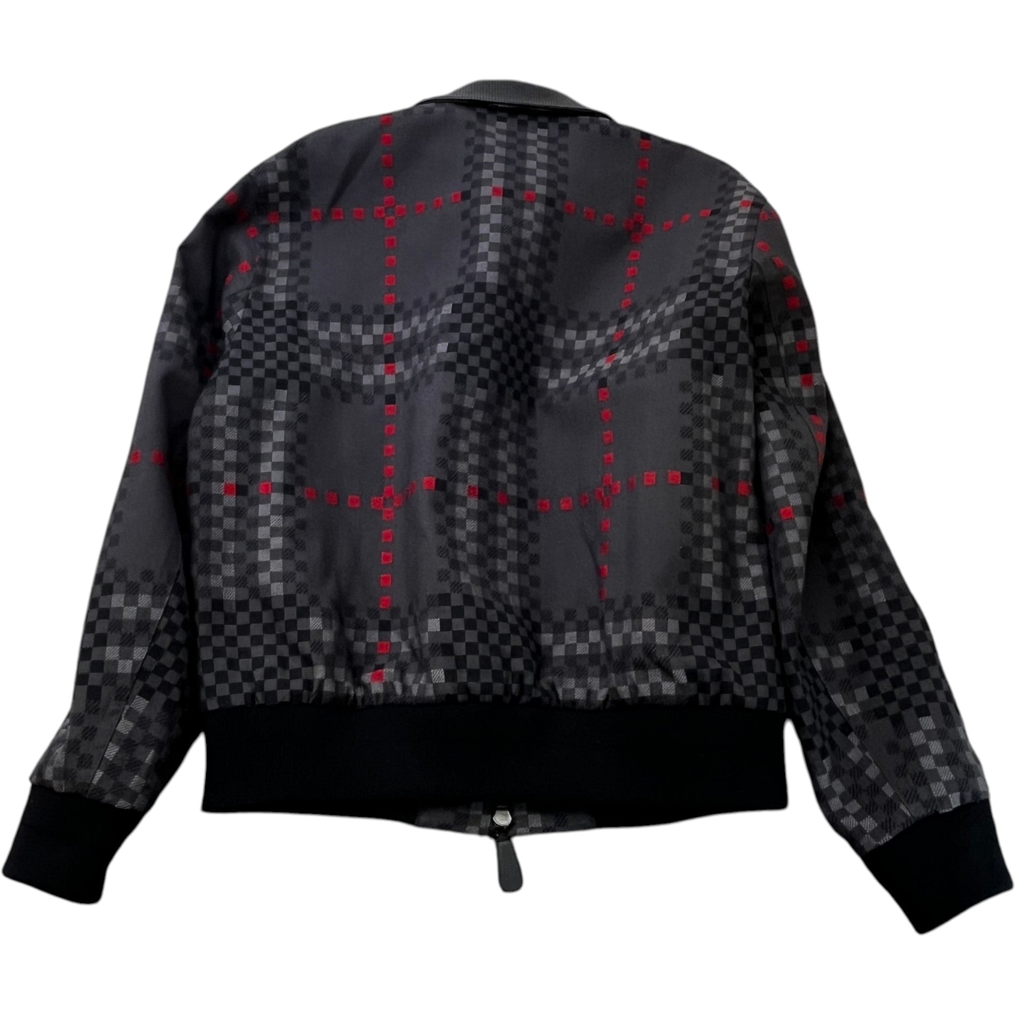 Men's Checkered Jacket Grey Size IT 52 / XL