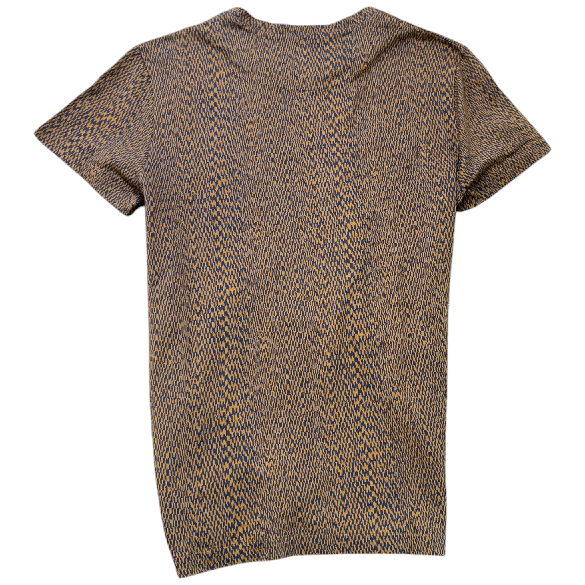 Men's Embroidered Patches T-Shirt Brown Size S