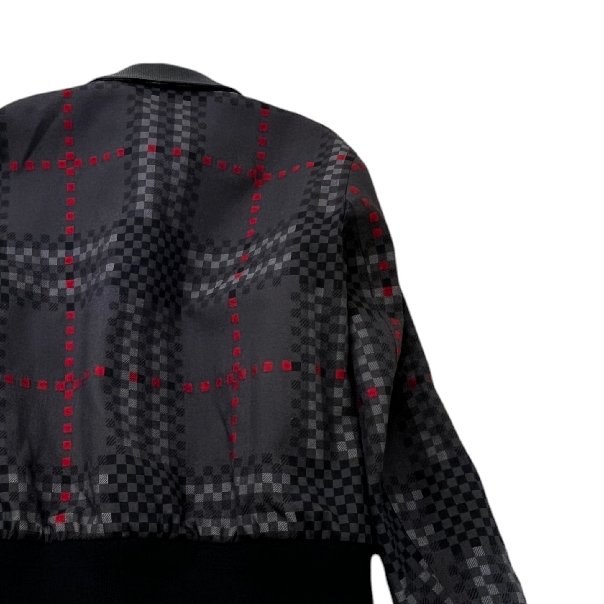 Men's Checkered Jacket Grey Size IT 52 / XL
