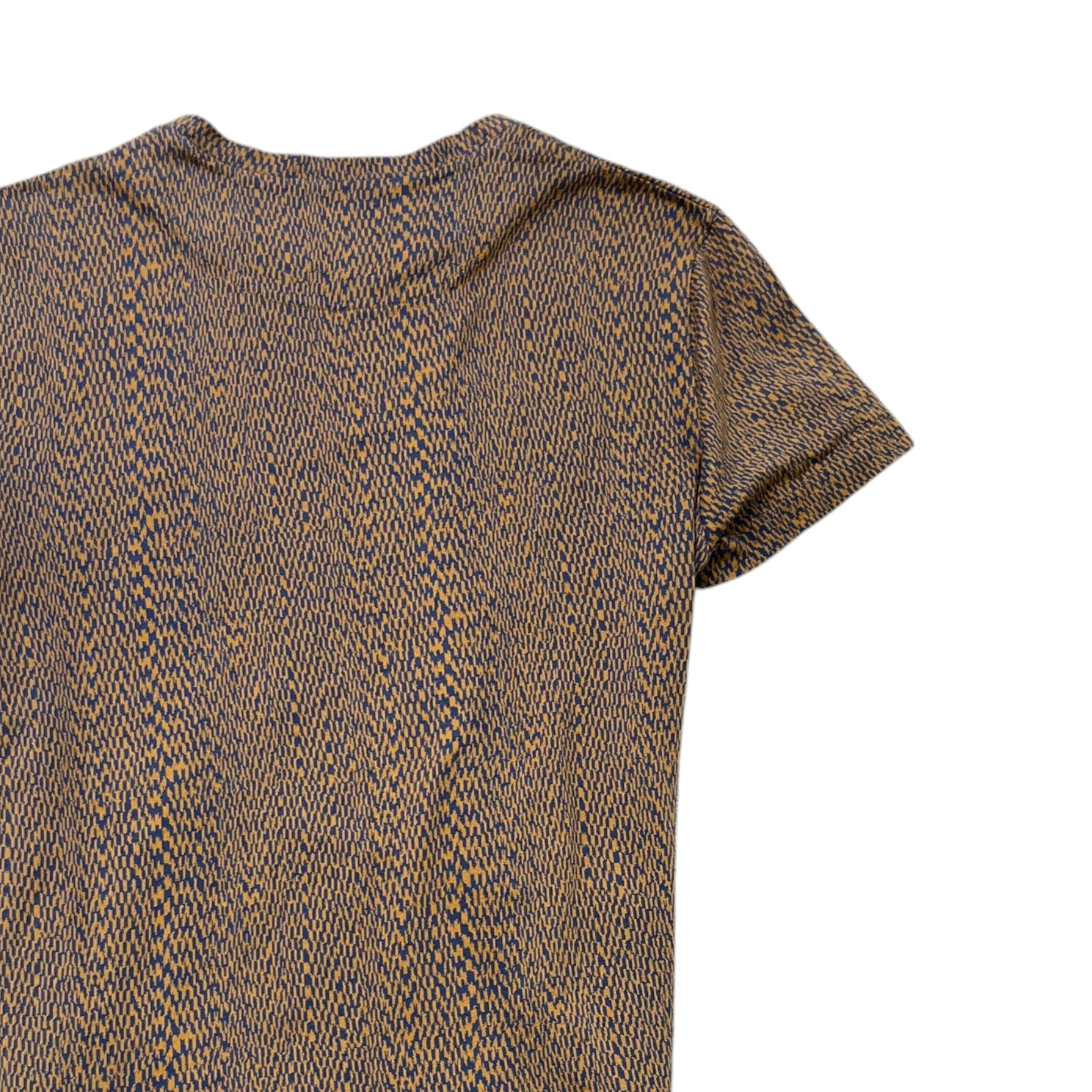 Men's Embroidered Patches T-Shirt Brown Size S
