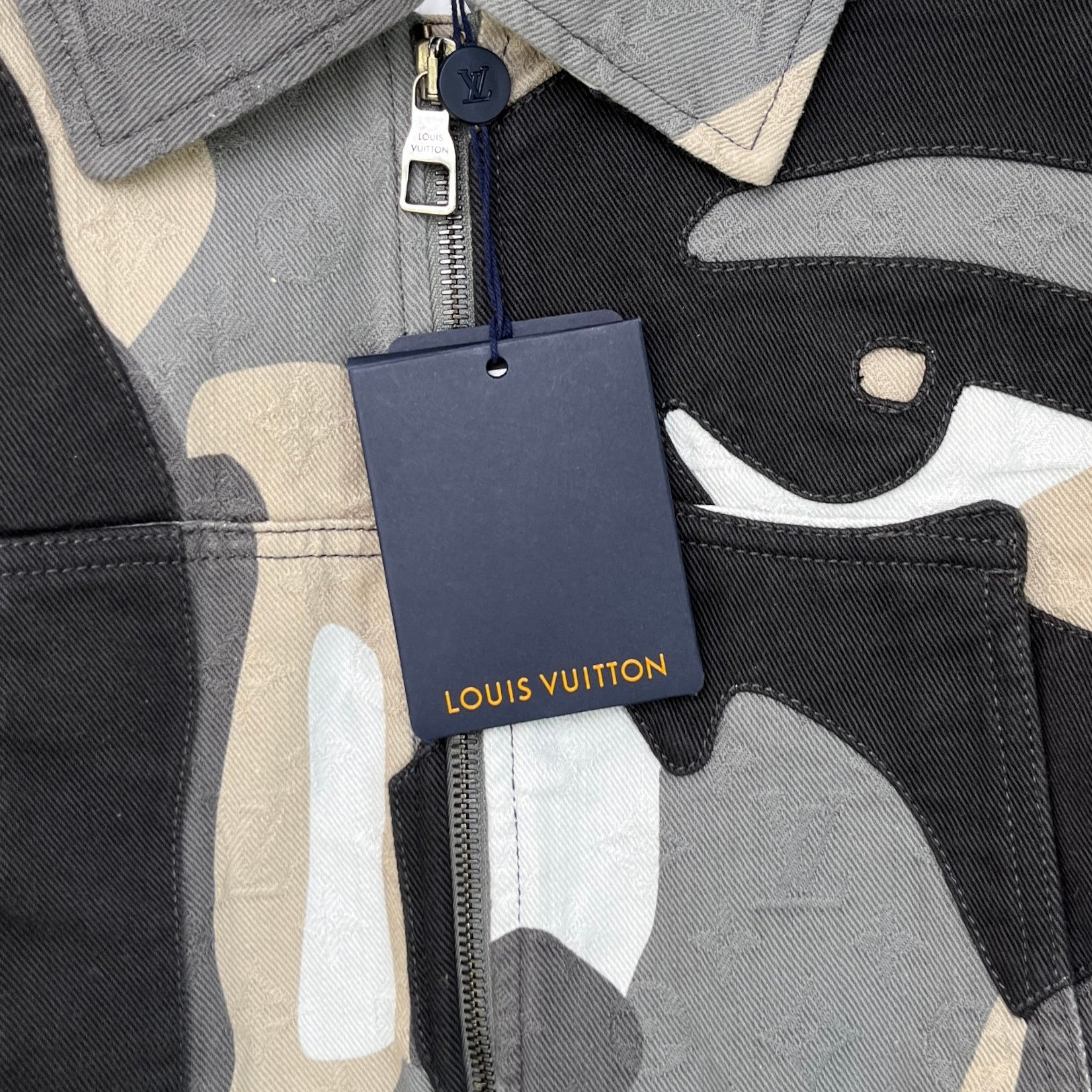 Men's Patchwork Portrait Jacket Grey Size IT 44 / XS