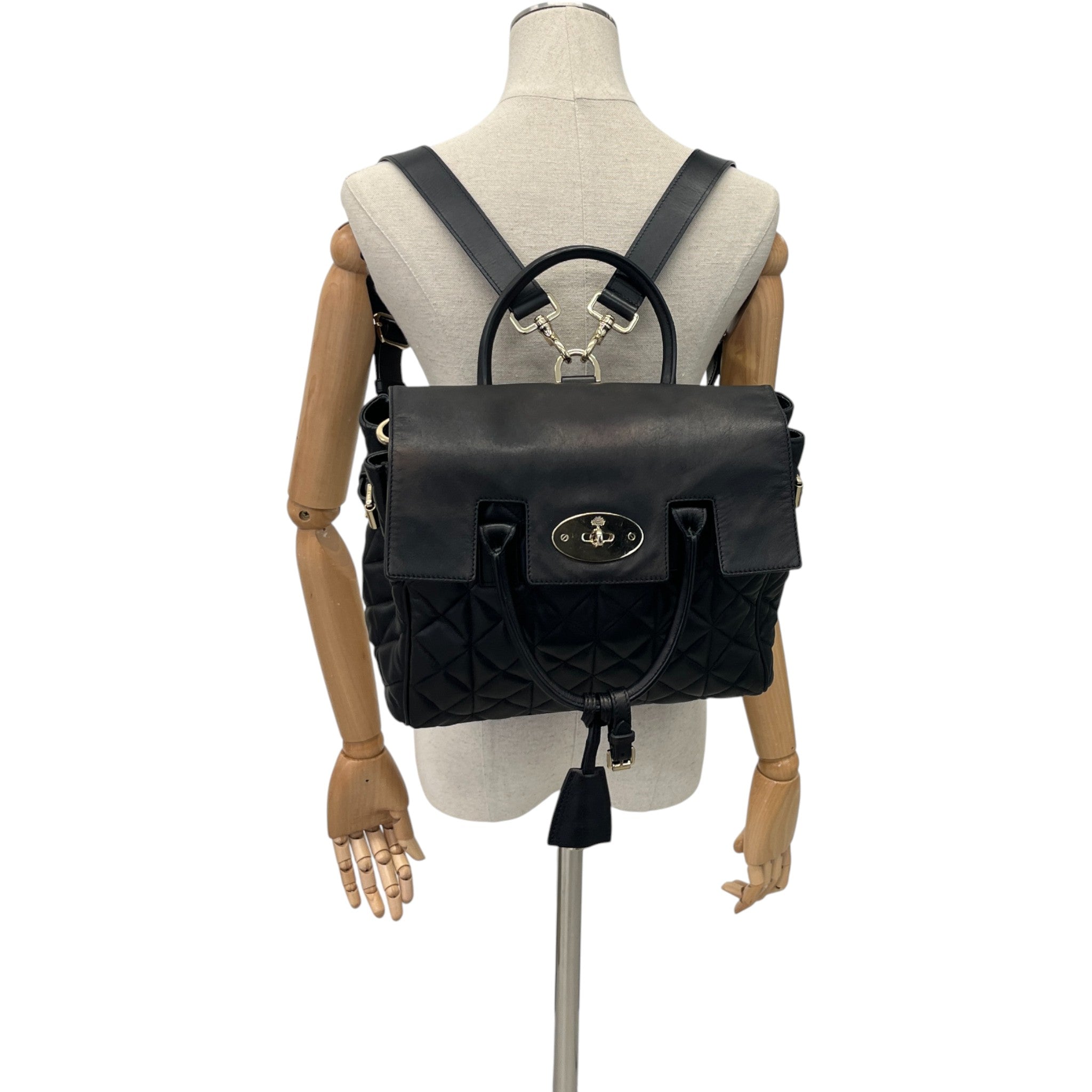 Women's Cara Delevingne Backpack Handbag Black