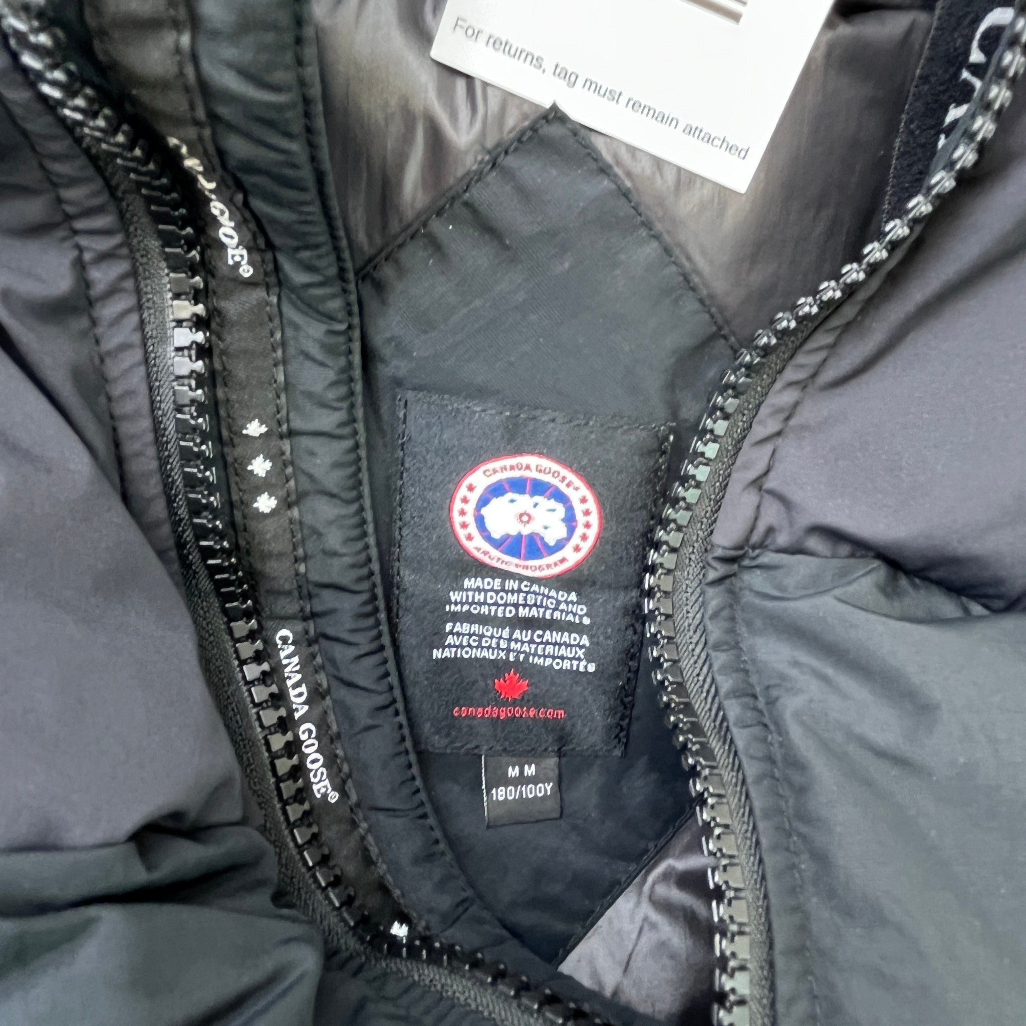 Men's Hybridge Puffer Down Jacket Black Size M