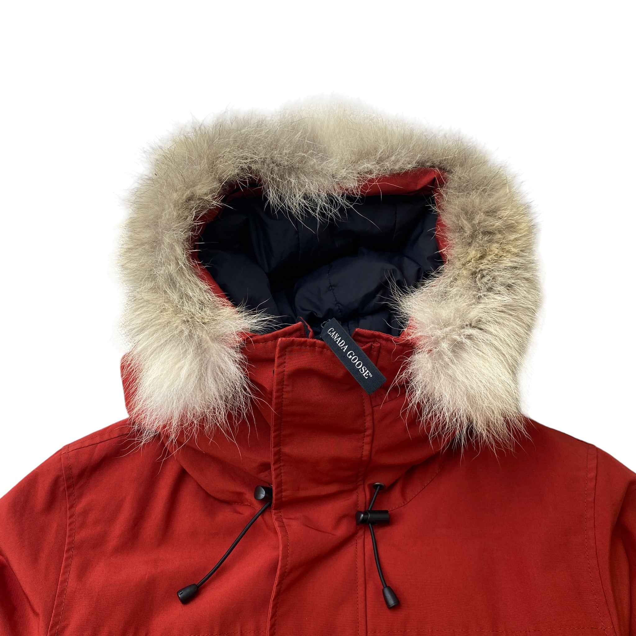 Men's Langford Parka Down Jacket Burnt Orange Size M