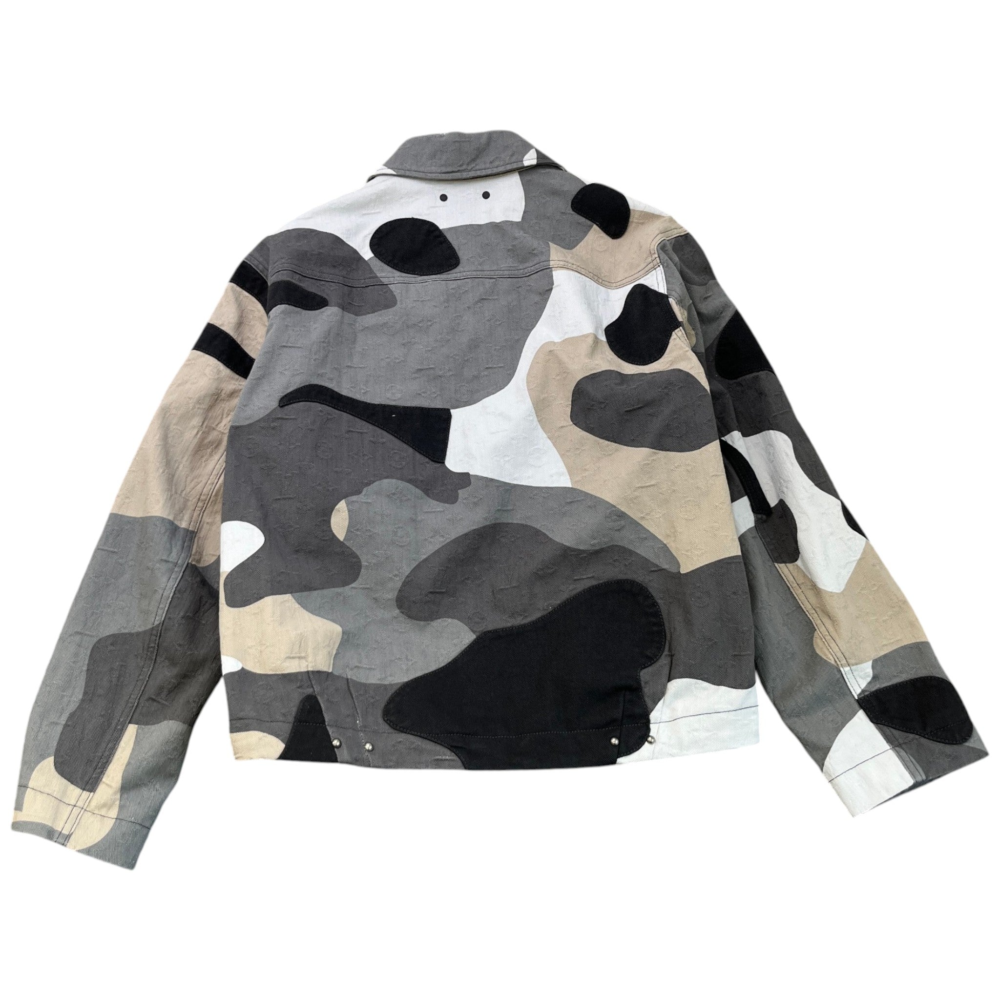 Men's Patchwork Portrait Jacket Grey Size IT 44 / XS