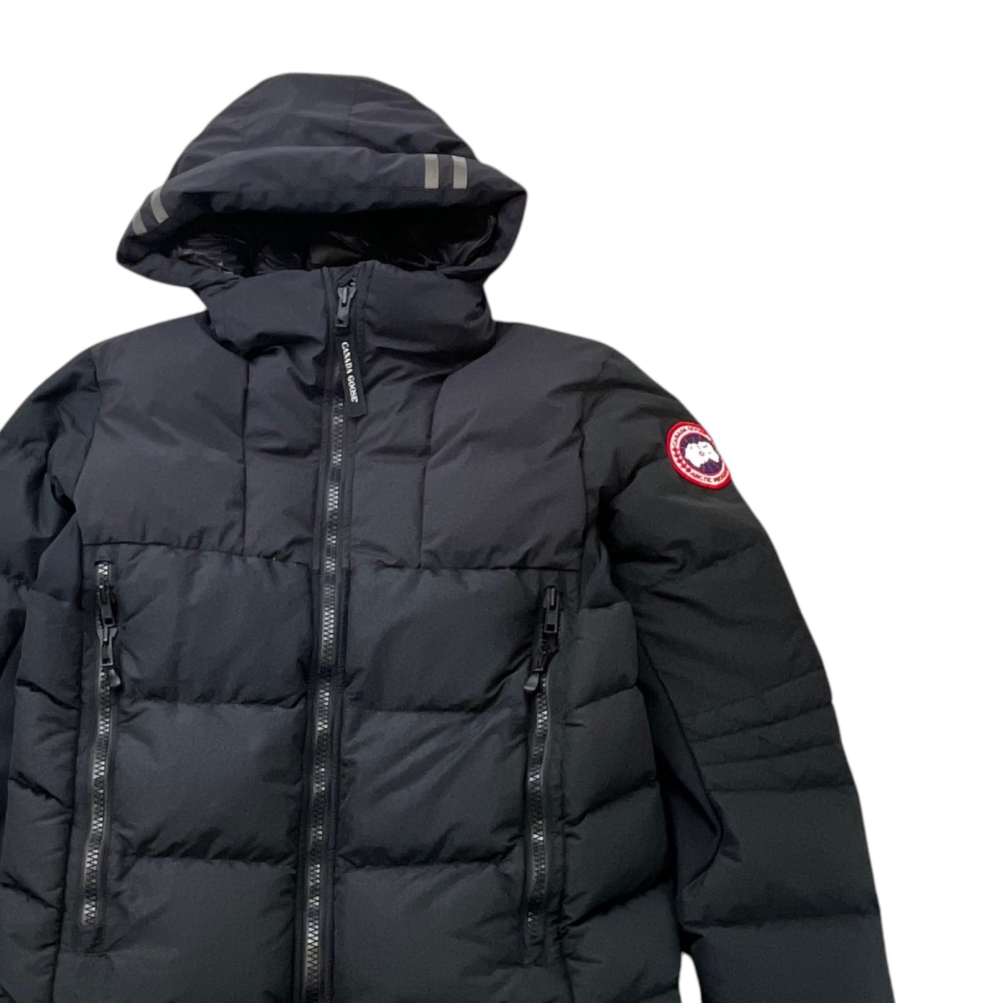 Men's Hybridge Puffer Down Jacket Black Size M