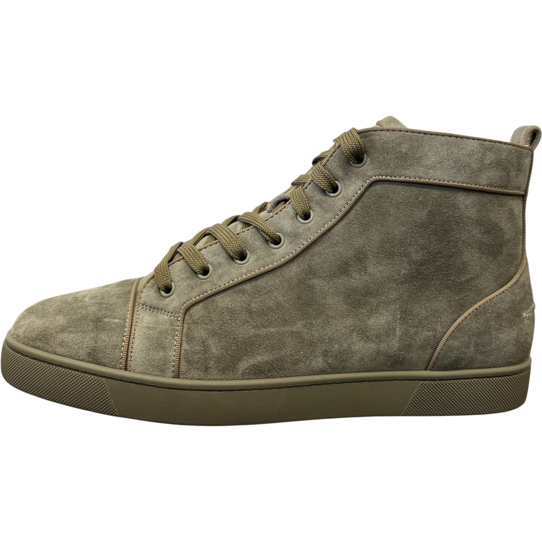 Men's Louis Orlato High Trainers Khaki Size EU 46 / UK 12