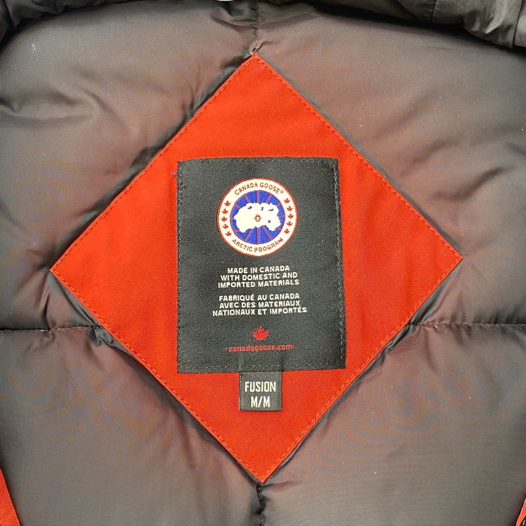 Men's Langford Parka Down Jacket Burnt Orange Size M