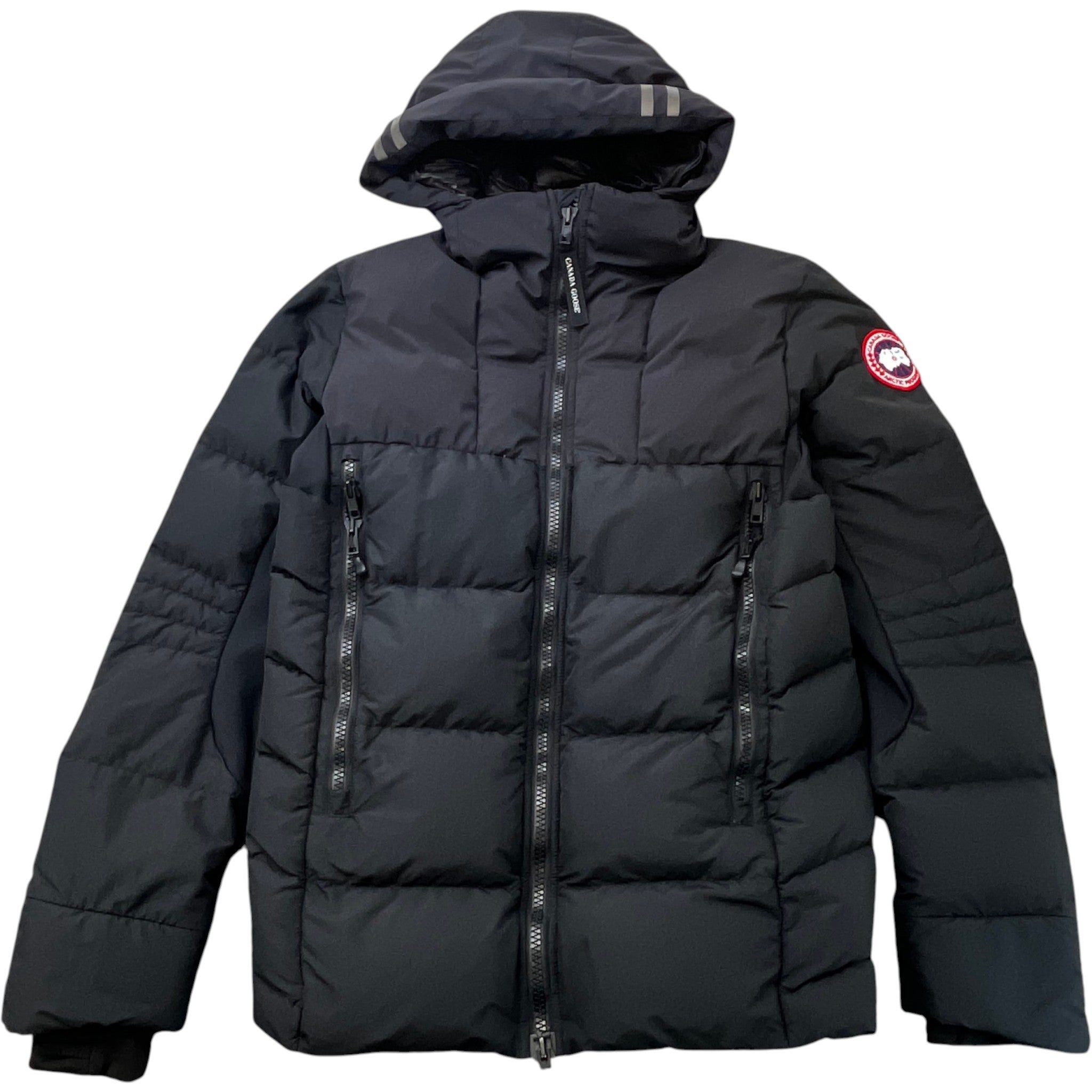 Men's Hybridge Puffer Down Jacket Black Size M