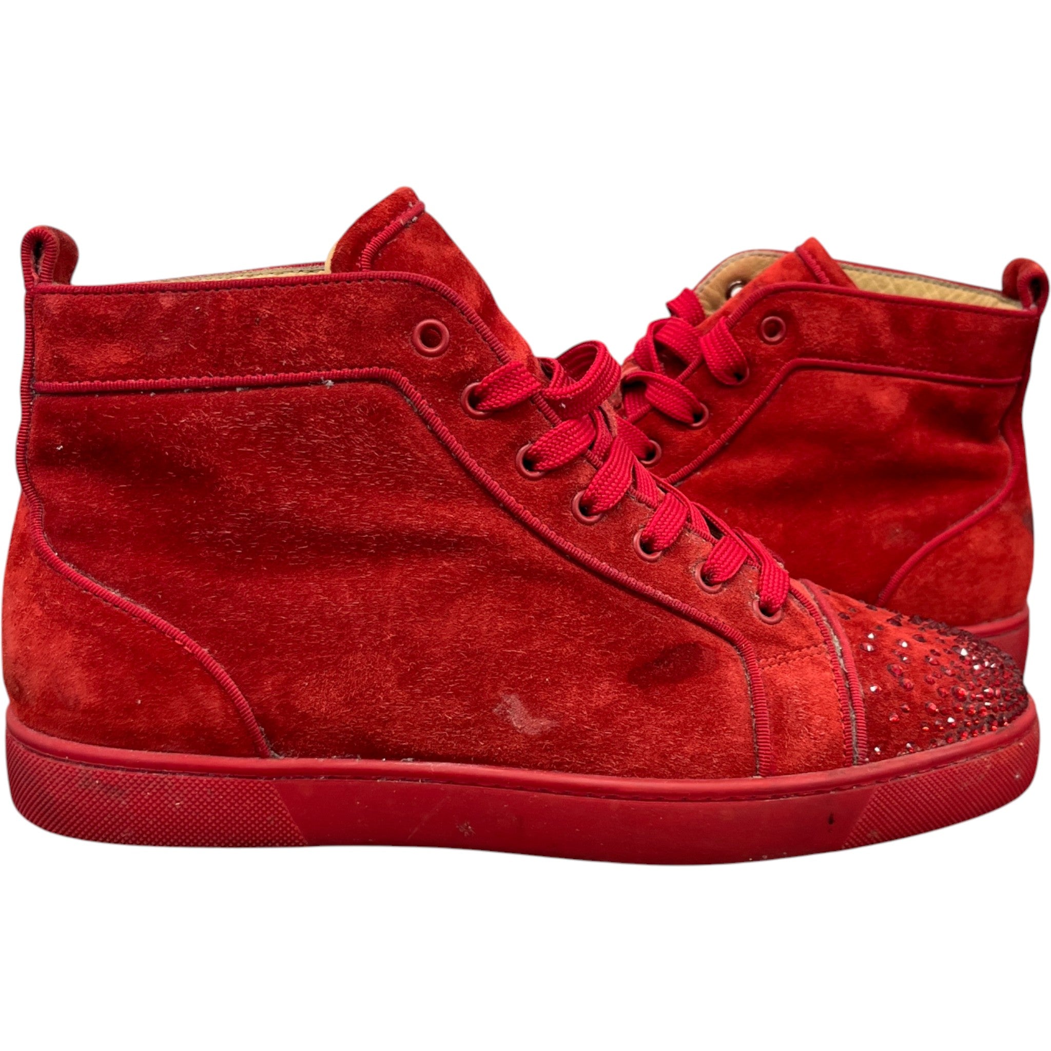 Men's New Degra High Trainers Red Size EU 42 / UK 8