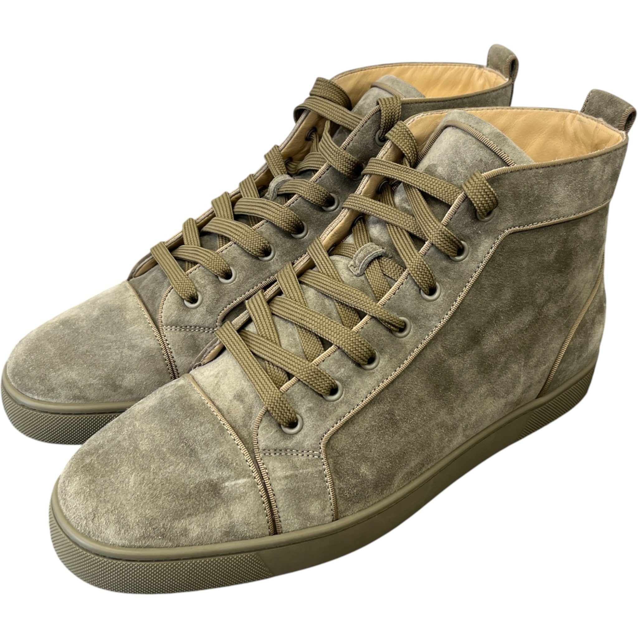 Men's Louis Orlato High Trainers Khaki Size EU 46 / UK 12