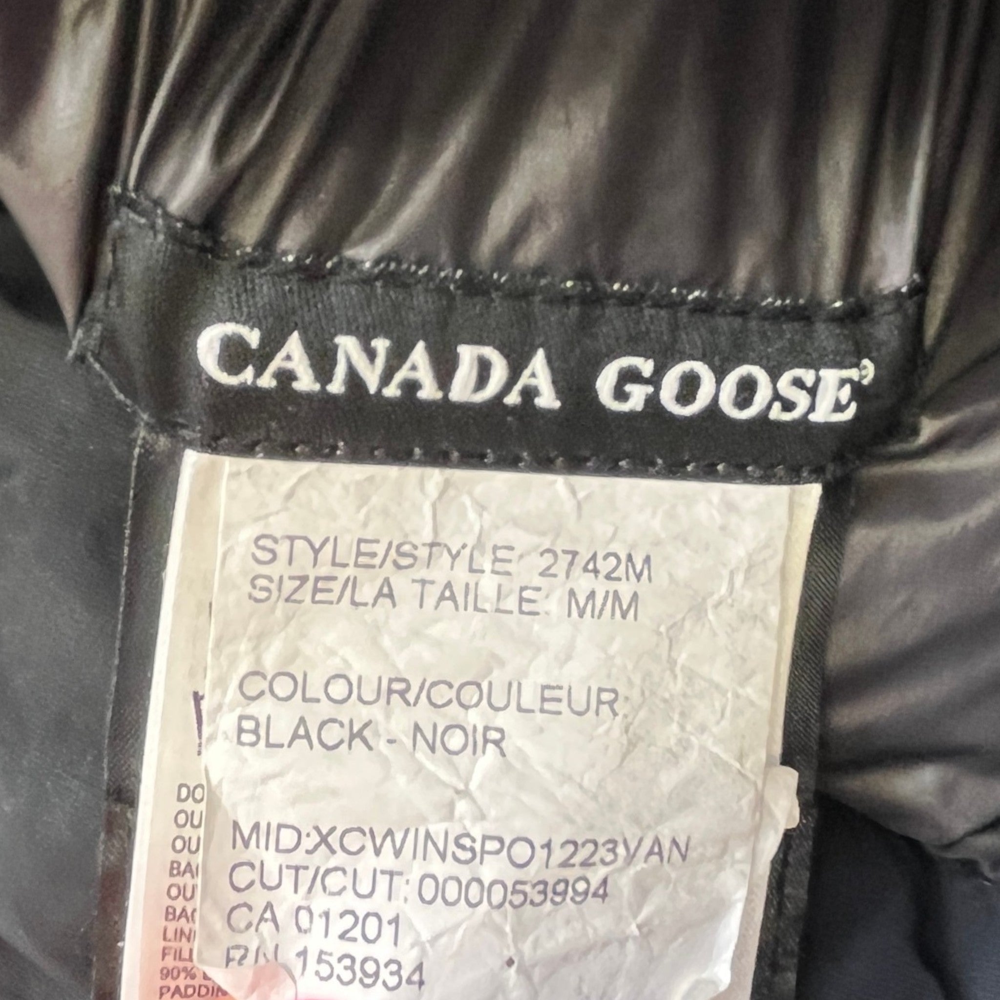 Men's Hybridge Puffer Down Jacket Black Size M